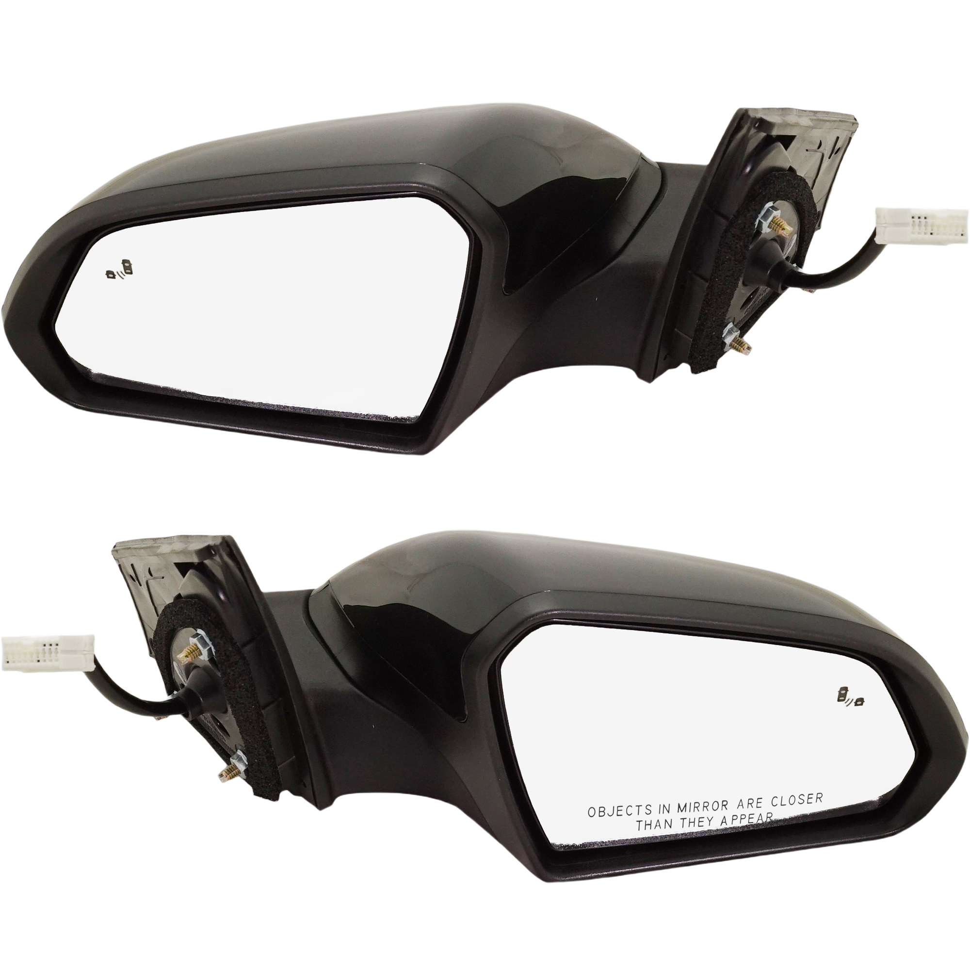AM SONATA 18-19 MIRROR RH AND LH Power Manual Folding Non Heated Paintable w BSD No Memory and Signal Light Exc. Hybrid Model SKU SET HY79ER Partslink HY1320237 HY1321237 OEM 87610C2620-87620C2580