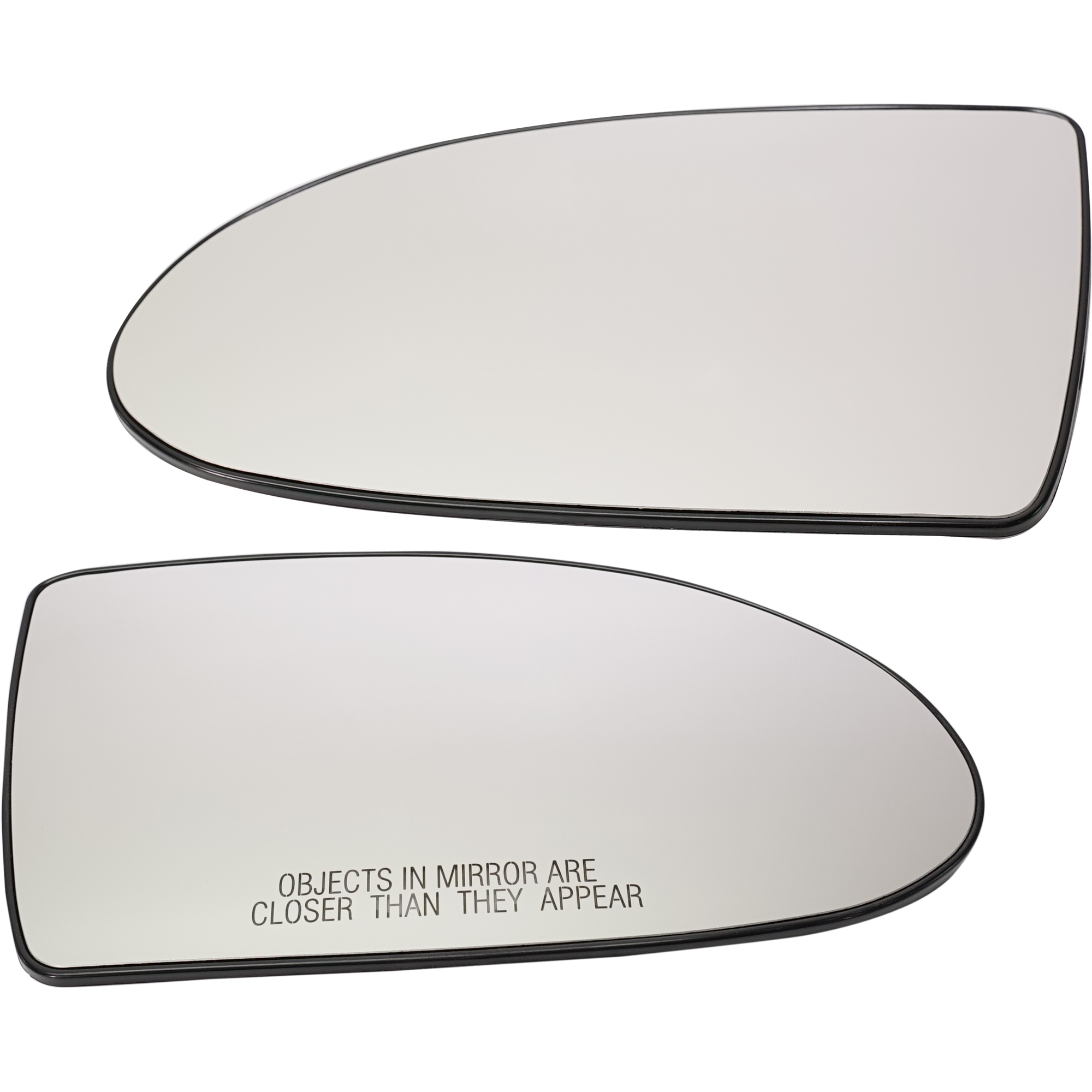 AM ACCENT 06-09 MIRROR GLASS RH AND LH Non Heated w Backing Plate Hatchback 07-09 SKU SET HY87GR Partslink HY1325111 HY1324111 OEM 876211E020-876111E000