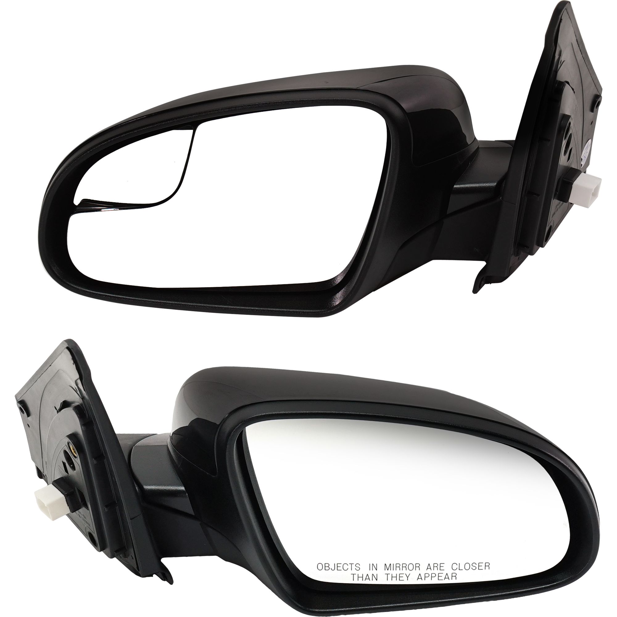AM KONA 18-22 MIRROR RH AND LH Power Manual Folding Non Heated Paintable SKU SET HY98ER Partslink HY1320256 HY1321256 OEM 87610J9100MZH 87620J9100MZH