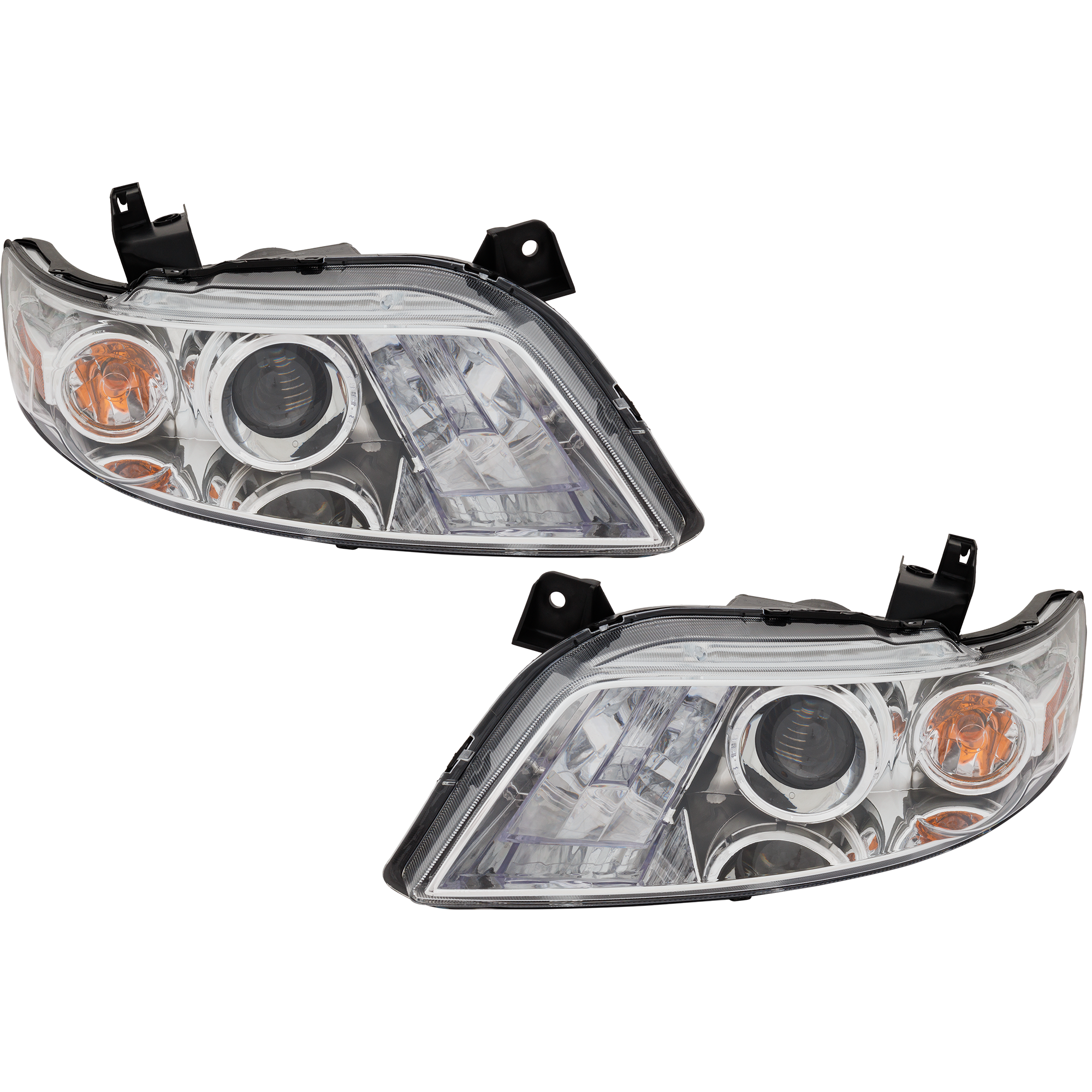 AM FX35 FX45-03-08 HEAD LAMP RH and LH Lens and Housing HID Xenon w o Sport Package w o HID Kit SKU SET I100119 Partslink IN2503113 IN2502113 OEM 26010CG026-26060CG026