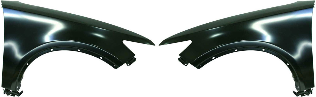 AM FX35-03-08 FRONT FENDER RH AND LH Primed Steel w o Side Lamp Hole SKU SET I220109 Partslink IN1241109 IN1240109 OEM F3100CG000 F3101CG000