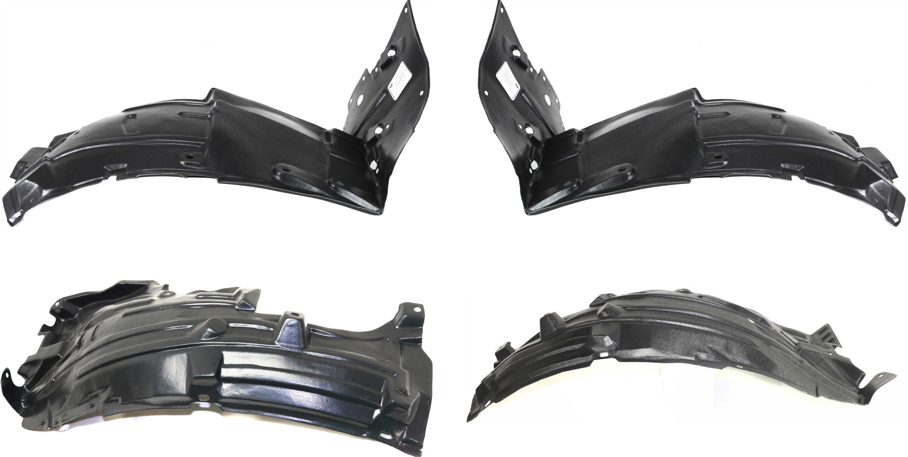 AM G35-03-07 FRONT FENDER LINER RH AND LH Front and Rear Section Coupe SKU SET I222141-4 Partslink IN1251106 IN1250106 IN1251105 IN1250105 OEM 63844AM800-63845AM800-63842AM8