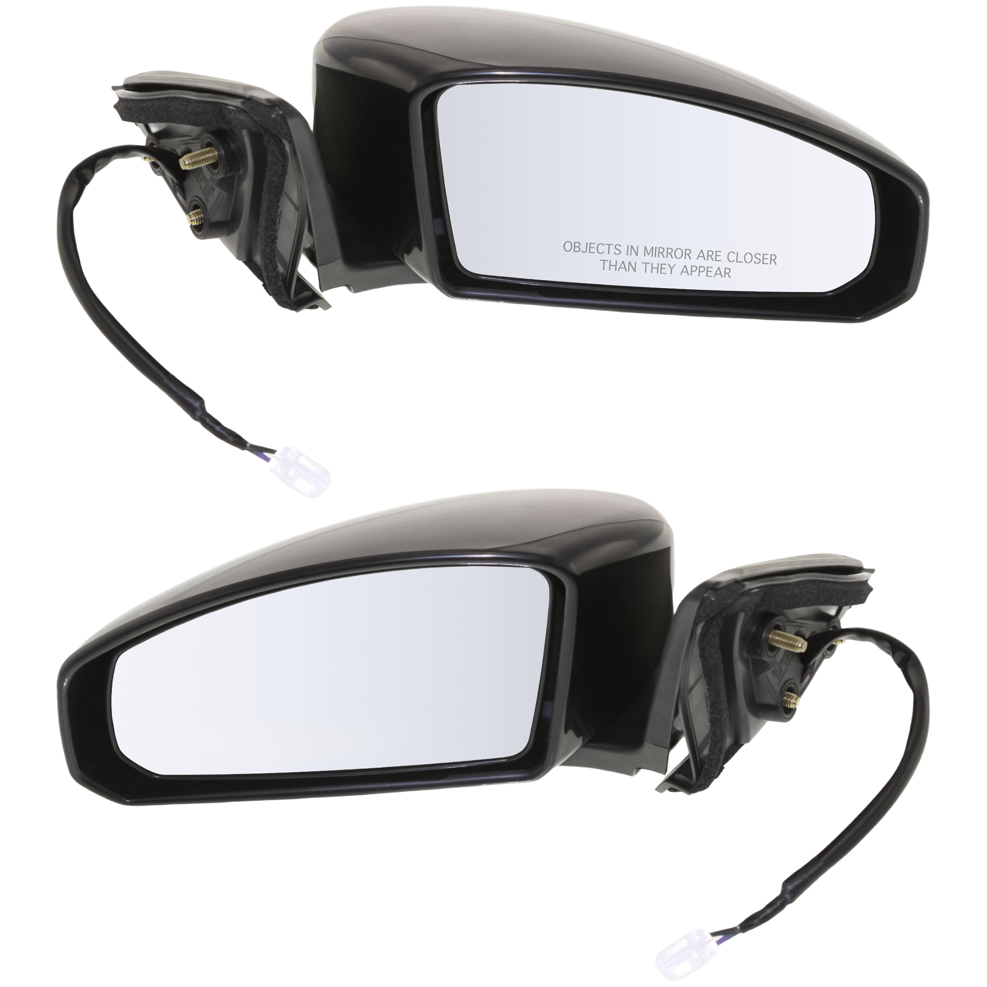 AM G35-03-07 MIRROR RH AND LH Power Heated Manual Folding Paintable Coupe SKU SET IN13ER Partslink IN1320107 IN1321107 OEM K6301AM865 K6302AM865