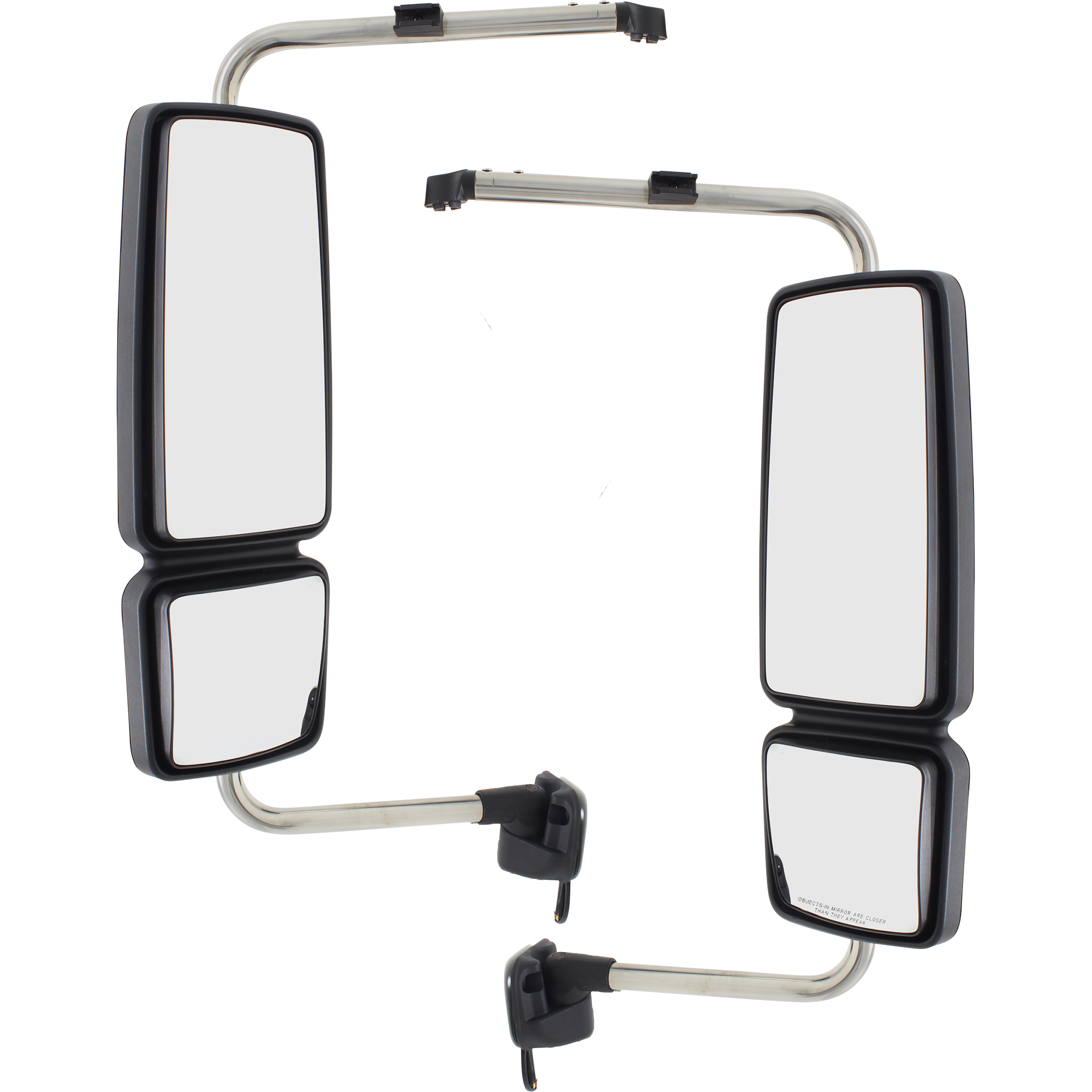 AM INTERNATIONAL DURASTAR WORKSTAR 08-17 MIRROR RH AND LH Power Manual Folding Heated Chrome w Signal Light SKU SET IN34CR S HD OEM 3678815C92-3678816C92