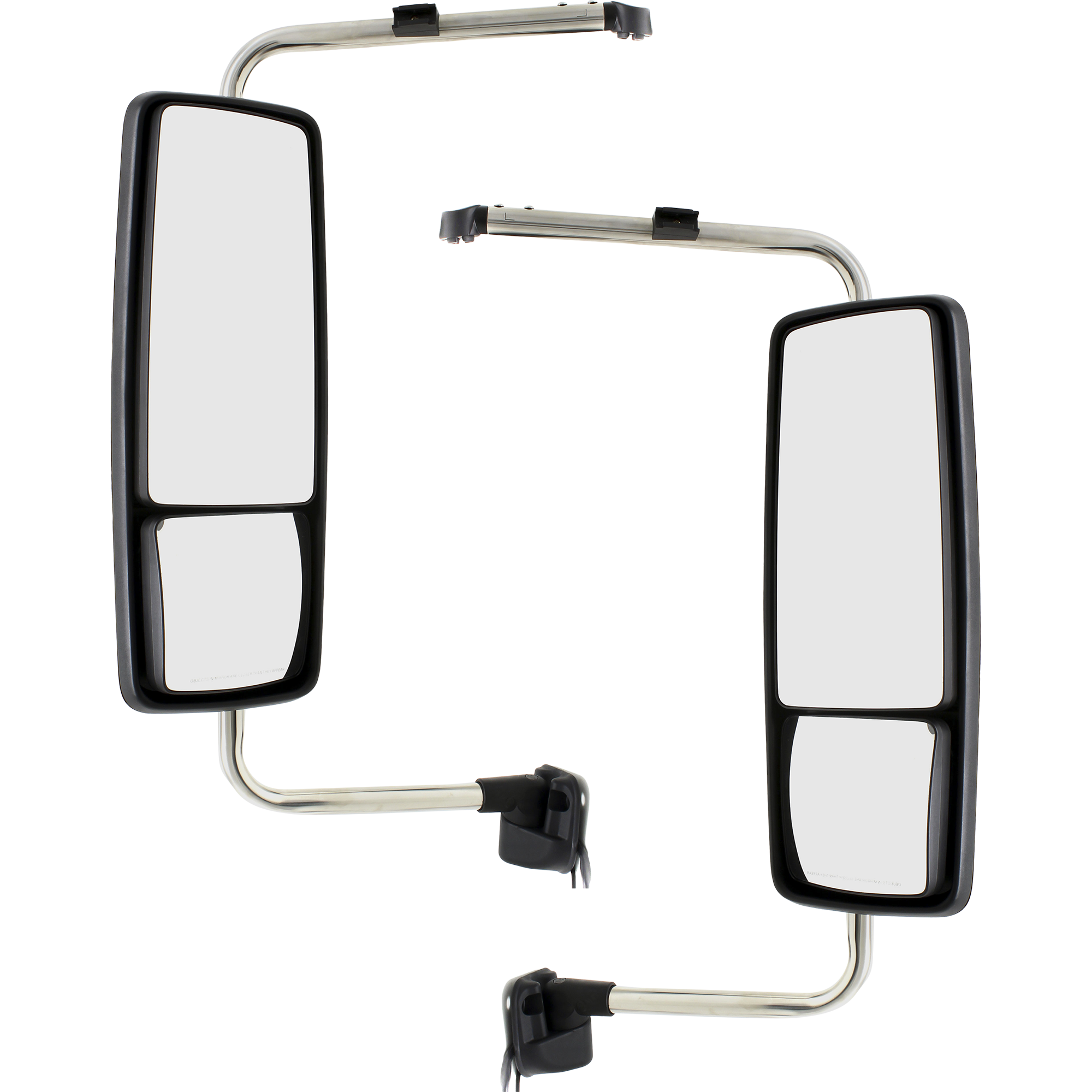 AM INTERNATIONAL PROSTAR 08-17 TOWING MIRROR RH AND LH Power Manual Folding Heated Chrome w Signal Light w bracket SKU SET IN36CR S HD OEM 3604956C94-3618472C94
