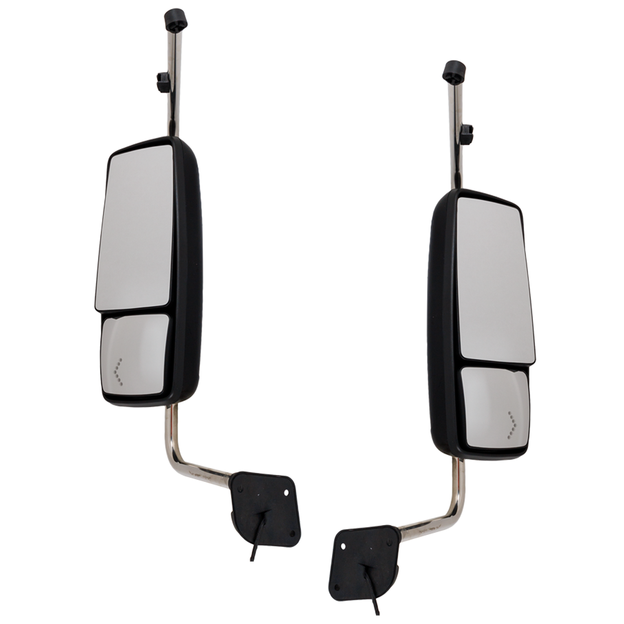 AM INTERNATIONAL WORKSTAR 08-12 TOWING MIRROR RH AND LH Manual Adjust Heated Paintable w Signal Light w o CB Antenna Provision SKU SET IN45R S HD OEM Heavy Duty