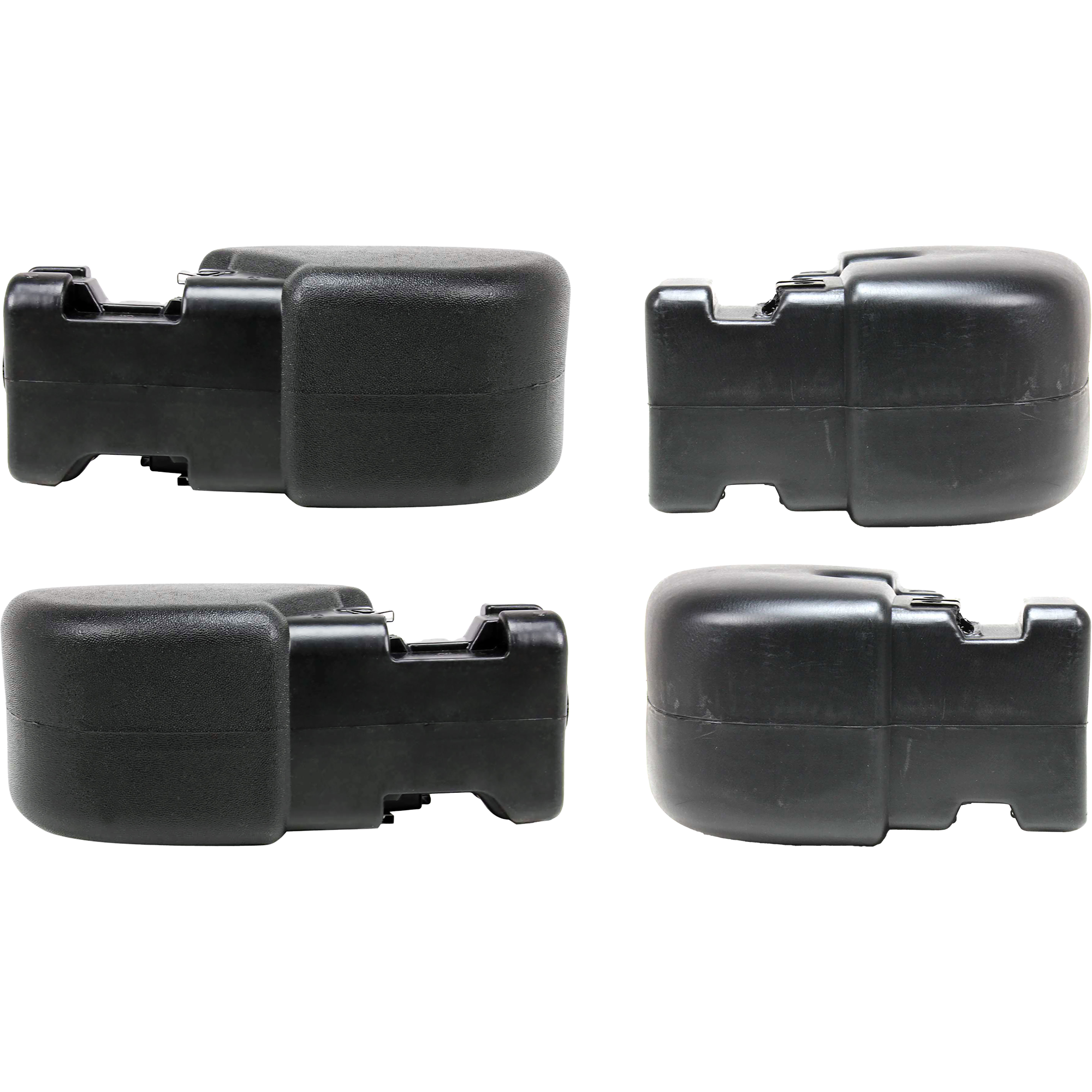 AM WRANGLER 97-06 FRONT AND REAR BUMPER END RH AND LH Plastic SKU SET J011101-4 Partslink CH1005128 CH1004128 CH1105140 CH1104140 OEM 55155756AB 55155757AB 55078139