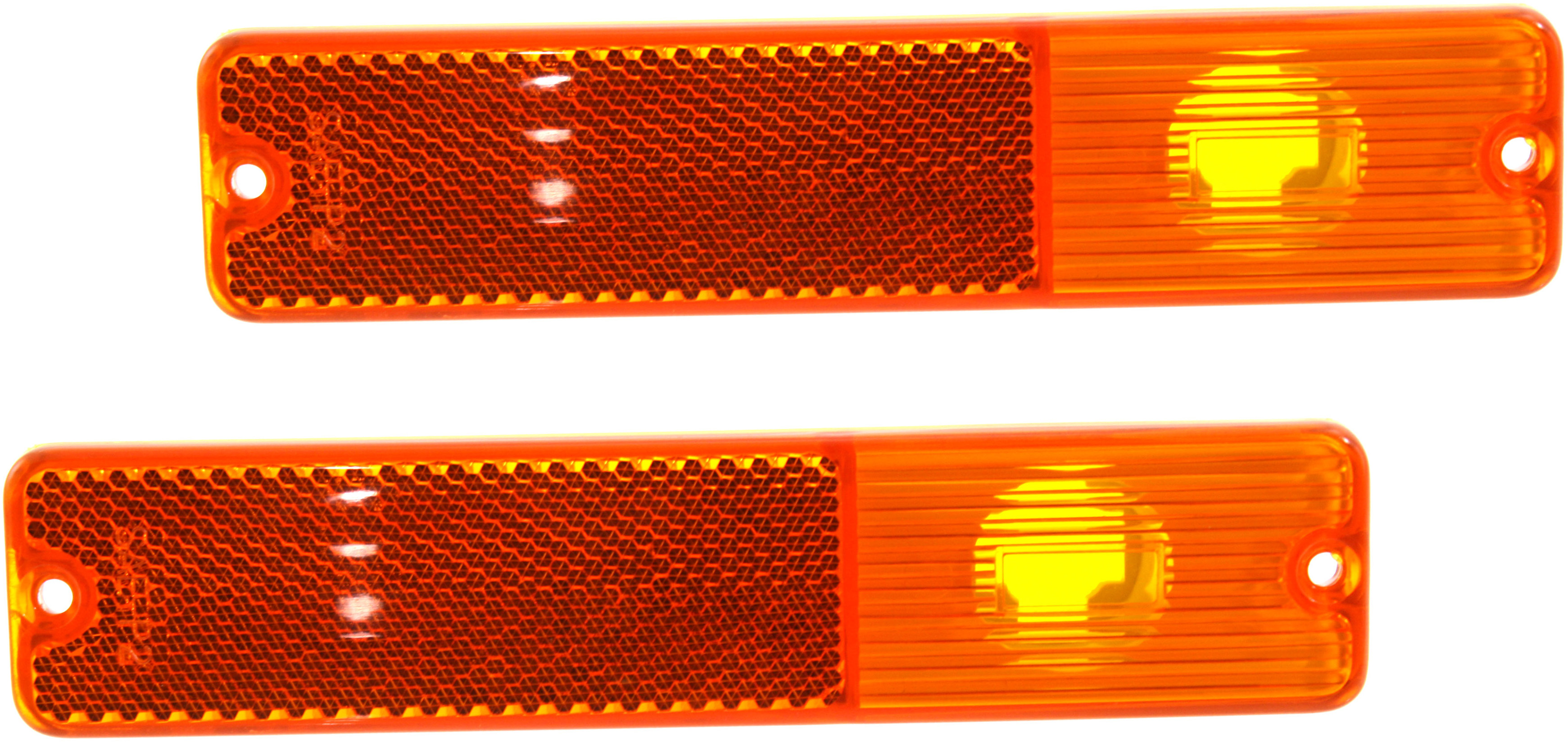 AM CJ5-68-83 GRAND WAGONEER 84-91 FRONT SIDE MARKER LAMP RH and LH Amber Lens SKU SET J104902 Partslink CH2550107 OEM J0994020