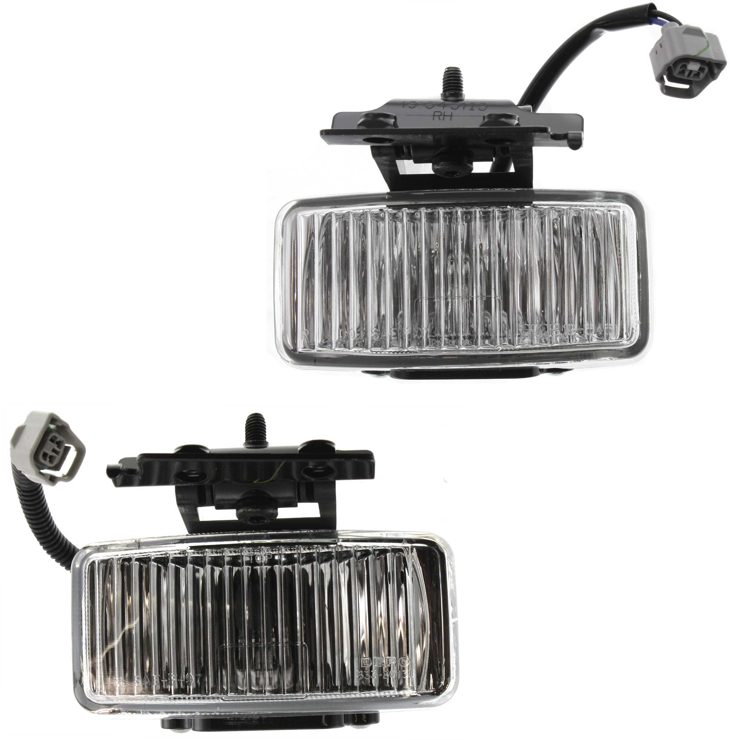 AM CHEROKEE 97-01 FRONT FOG LAMP RH AND LH Assembly SKU SET J107501 Partslink CH2593123 CH2592123 OEM 55055274AB 55055275AB