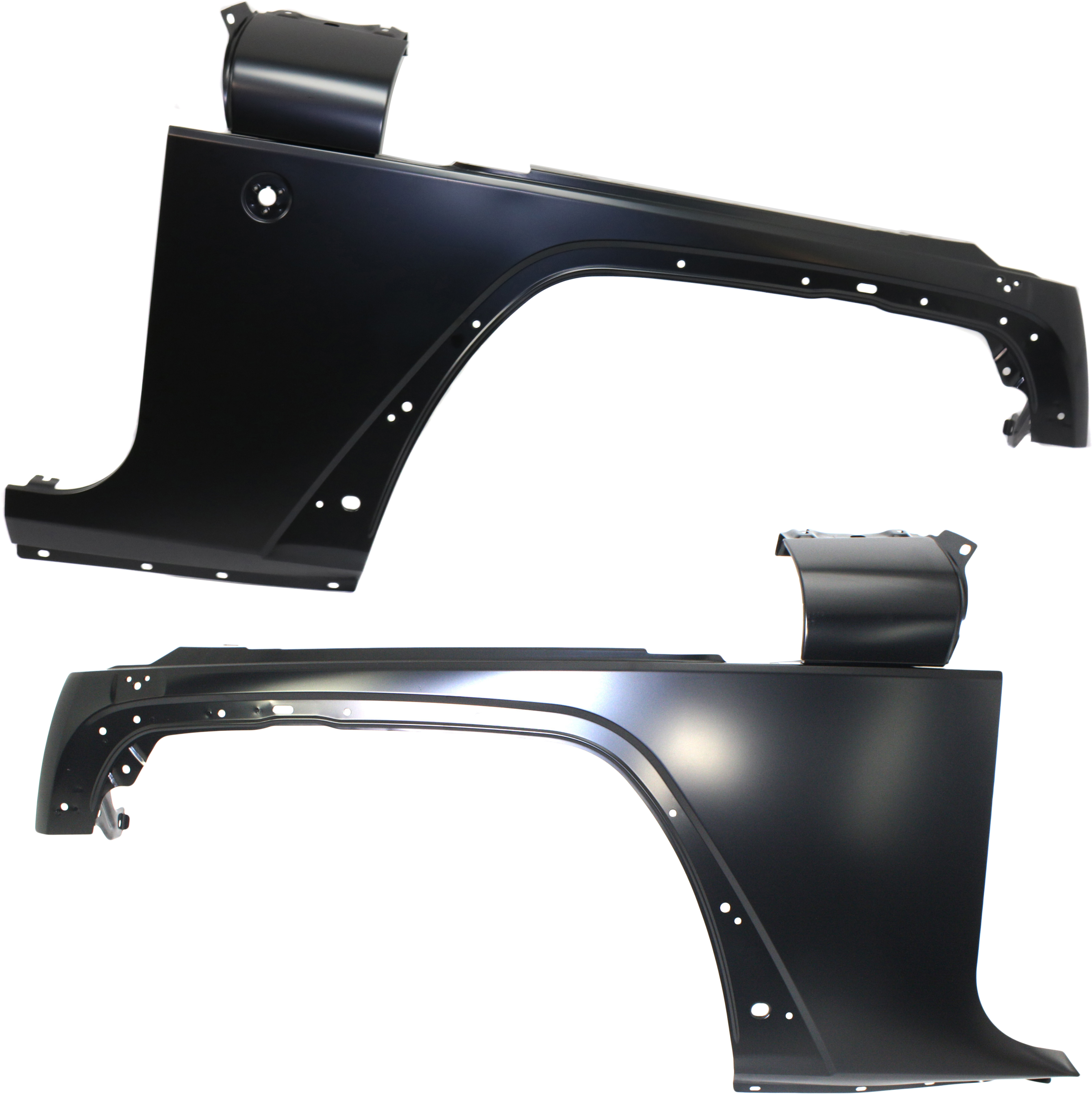AM WRANGLER JK 07-18 FRONT FENDER RH AND LH Primed CAPA SKU SET J220113Q Partslink CH1240257C CH1241257C OEM 68029992AC 68029993AC