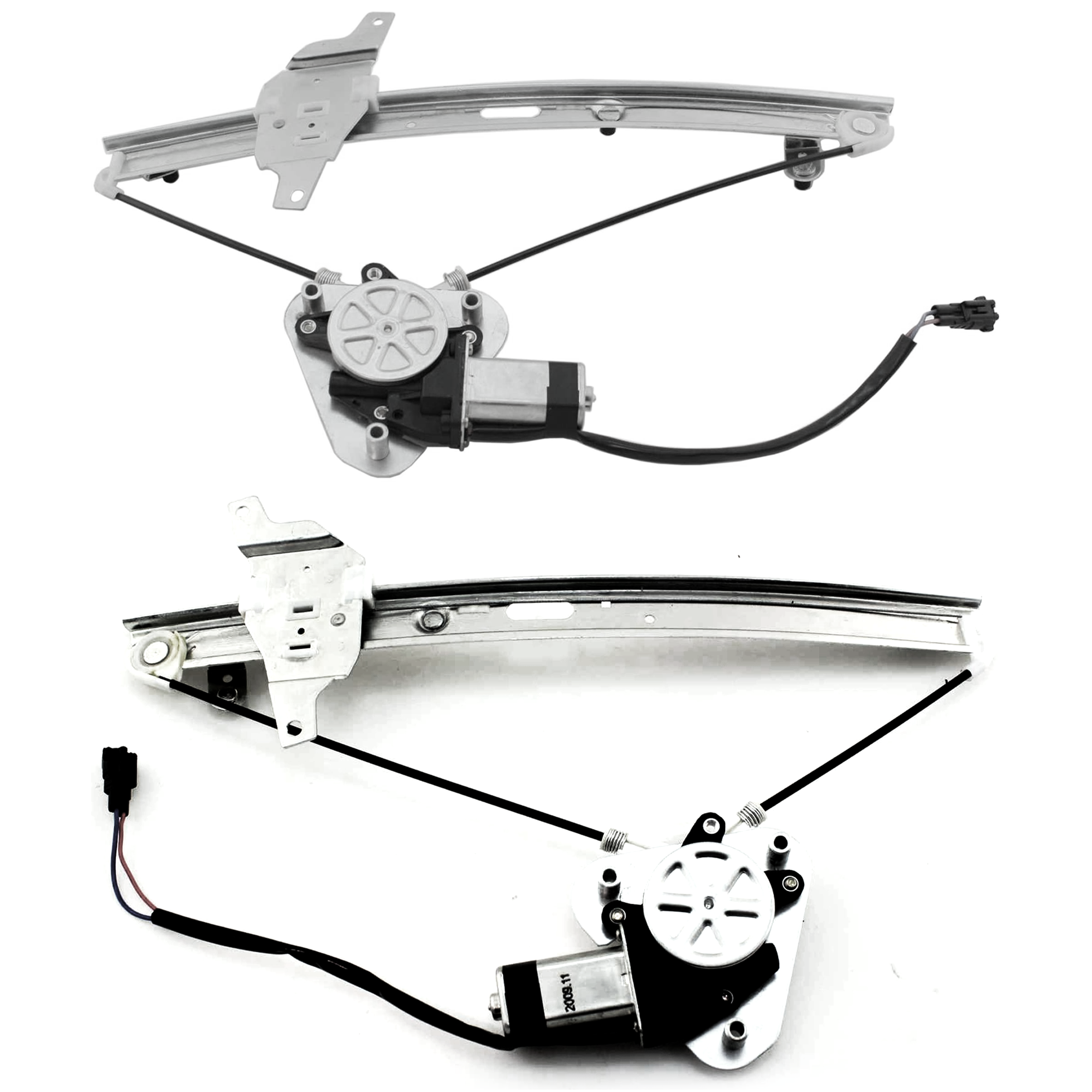 AM COROLLA 93-97 FRONT WINDOW REGULATOR RH and LH Power with Motor Set of 2 SKU SET J2814 Partslink TO1350129 TO1351129 OEM 6981002051-6982002051