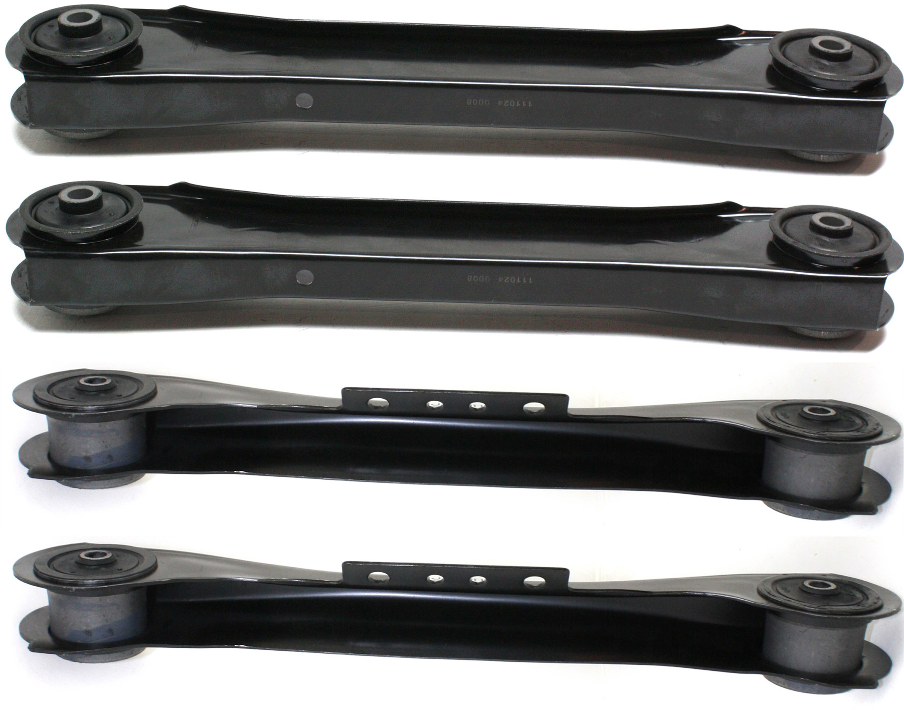 AM GRAND CHEROKEE 93-98 REAR CONTROL ARM RH AND LH Upper and Lower Set of 4 without Ball Joint with Bushing SKU SET J285501-4 OEM 52088520-52037551-52005646-520