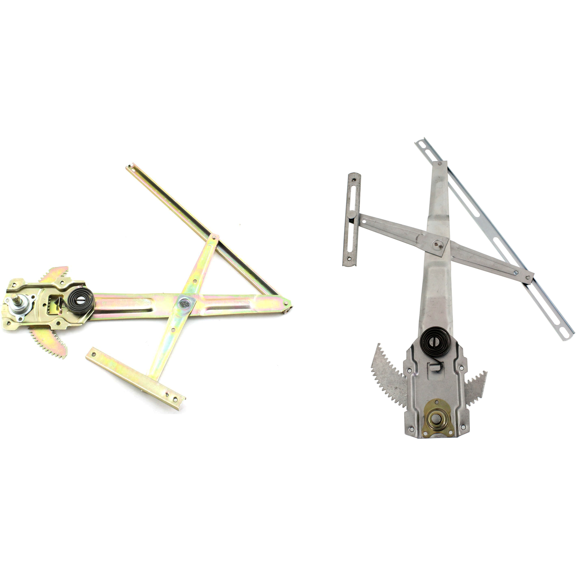 AM PICKUP 79-83 FRONT WINDOW REGULATOR RH AND LH Manual w o Vent Window SKU SET J3165-1 Partslink TO1350102 TO1351102 OEM 6980189105-6980289105