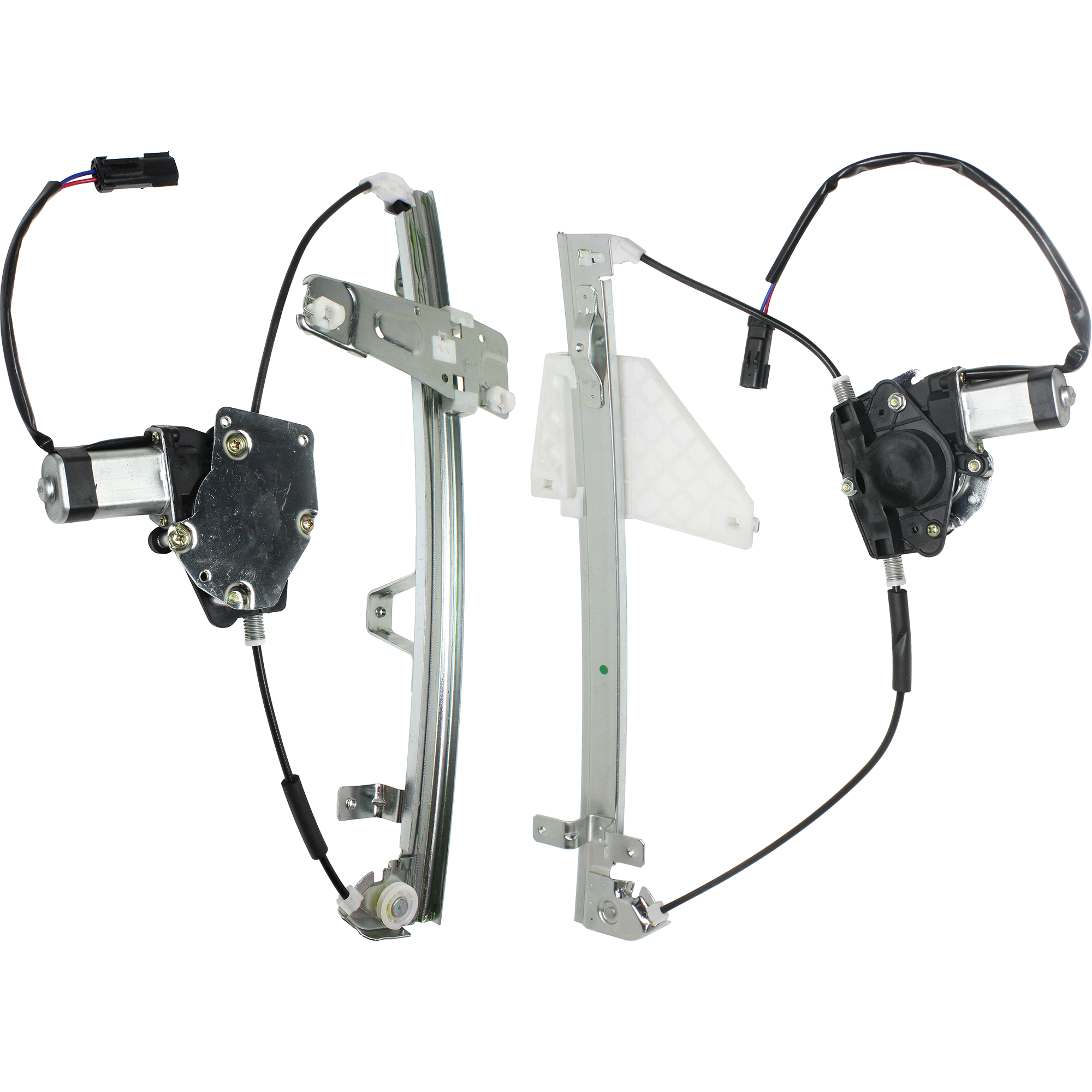 AM GRAND CHEROKEE 01-04 FRONT AND REAR WINDOW REGULATOR RH Power w Motor SKU SET J462907-2R Partslink CH1351122 CH1551102 OEM 55363284AE 55363286AE