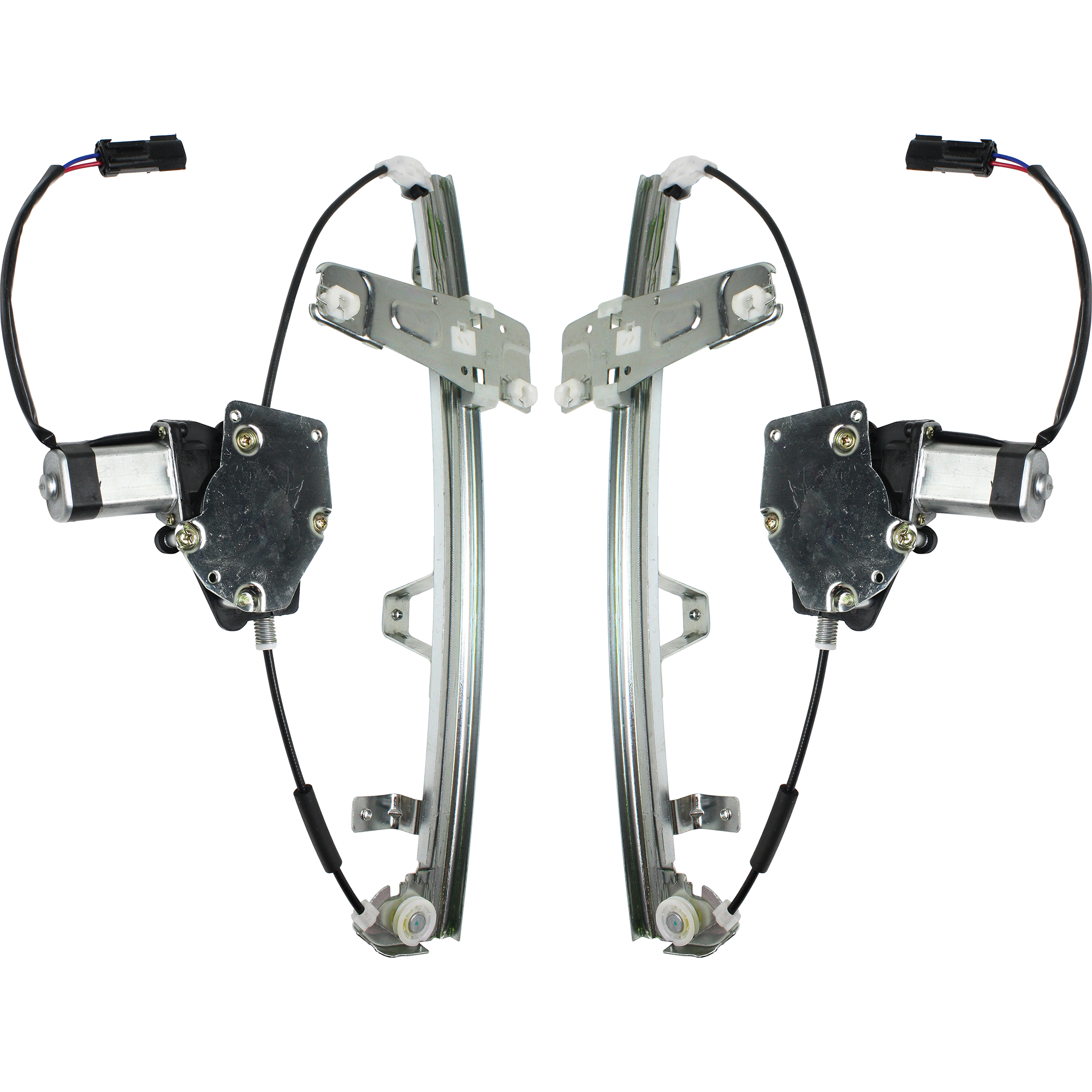 AM GRAND CHEROKEE 00-04 FRONT WINDOW REGULATOR RH AND LH Power w Motor SKU SET J462907 Partslink CH1351122 CH1350122 OEM 55363286AE 55363287AE