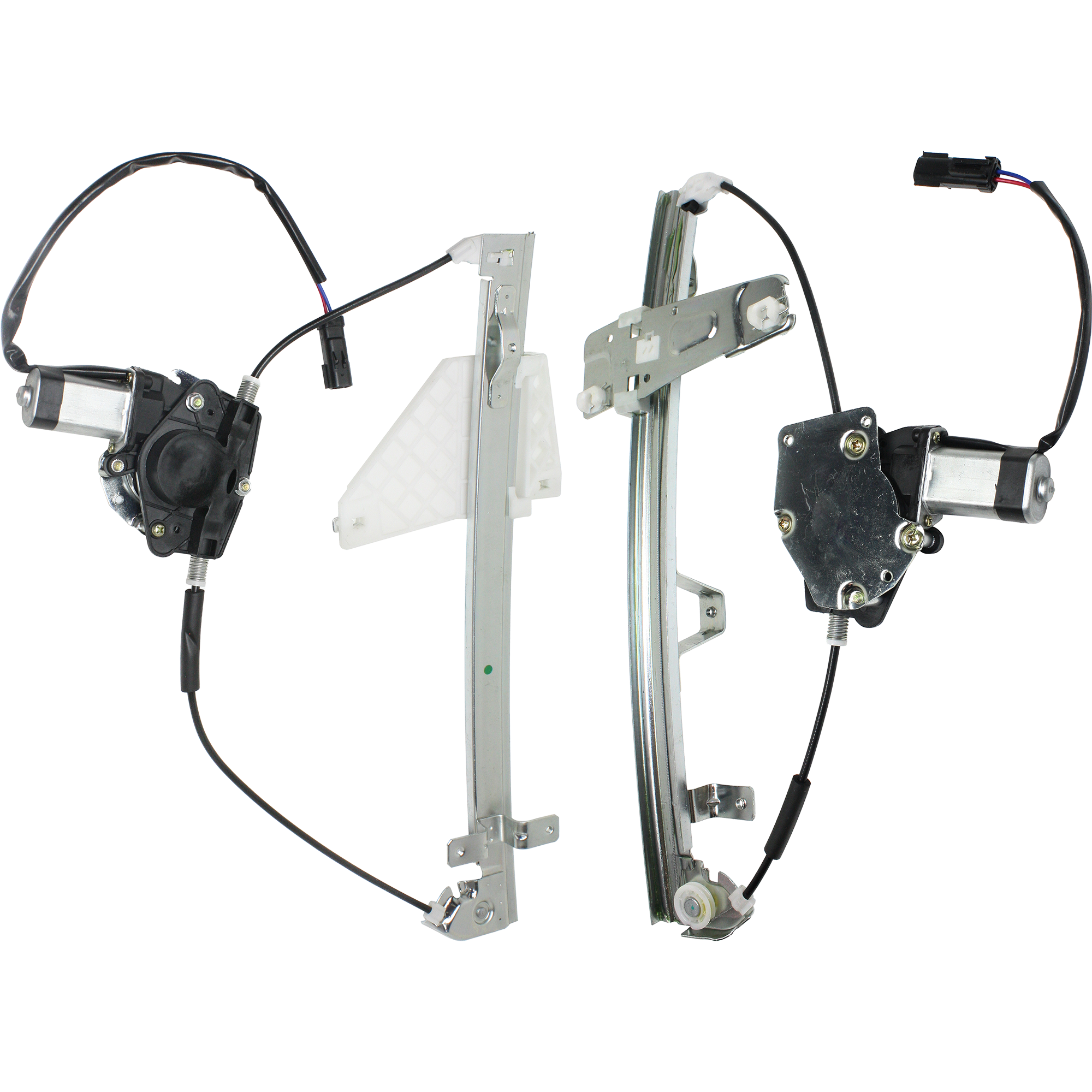 AM GRAND CHEROKEE 01-04 FRONT AND REAR WINDOW REGULATOR LH Power w Motor SKU SET J462908-2L Partslink CH1350122 CH1550102 OEM 55363285AE 55363287AE