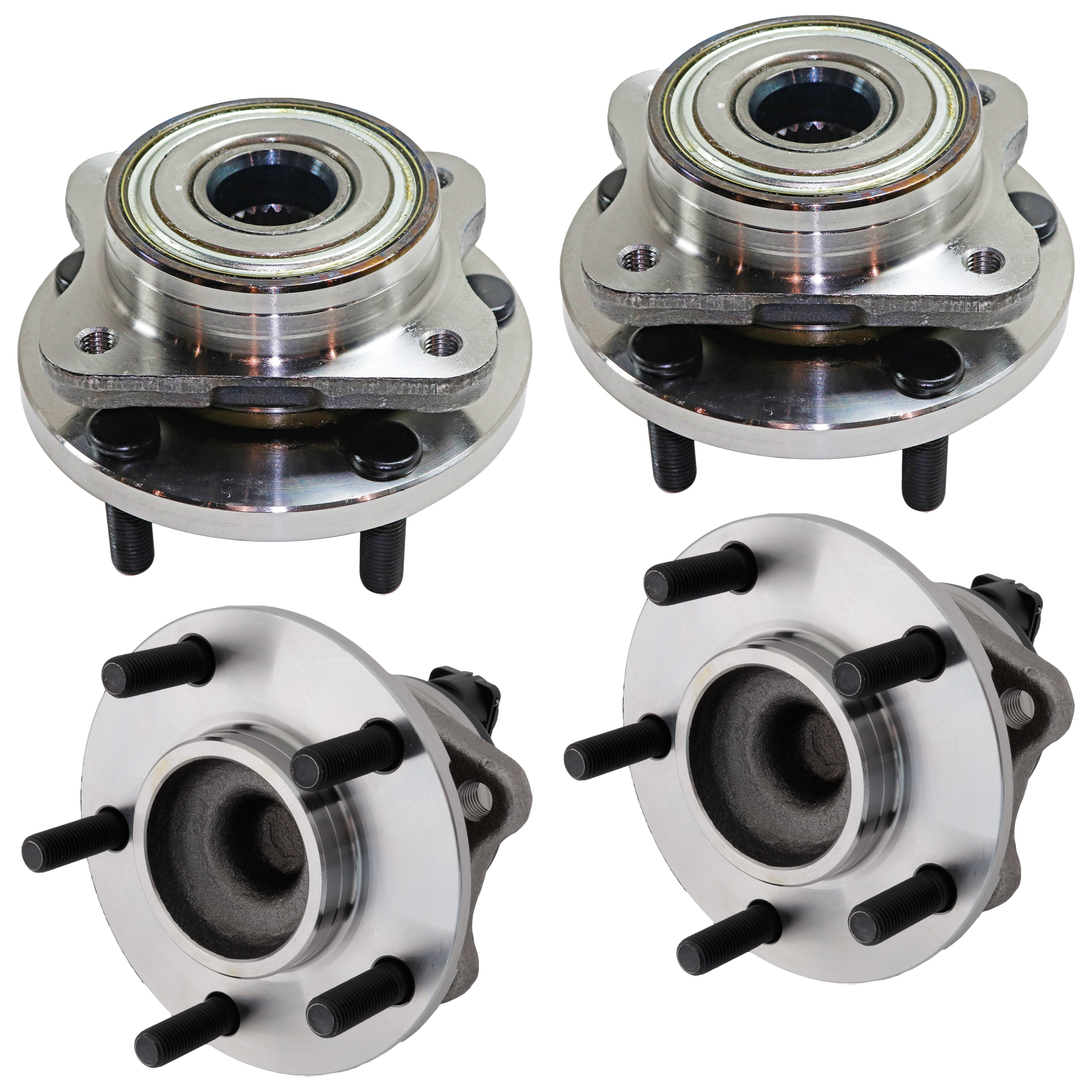 AM CARAVAN GRAND CARAVAN TOWN COUNTRY 01-07 FRONT AND REAR HUB ASSEMBLY RH AND LH SKU SET J513123-4 OEM 40767-512169-712169-930640-720