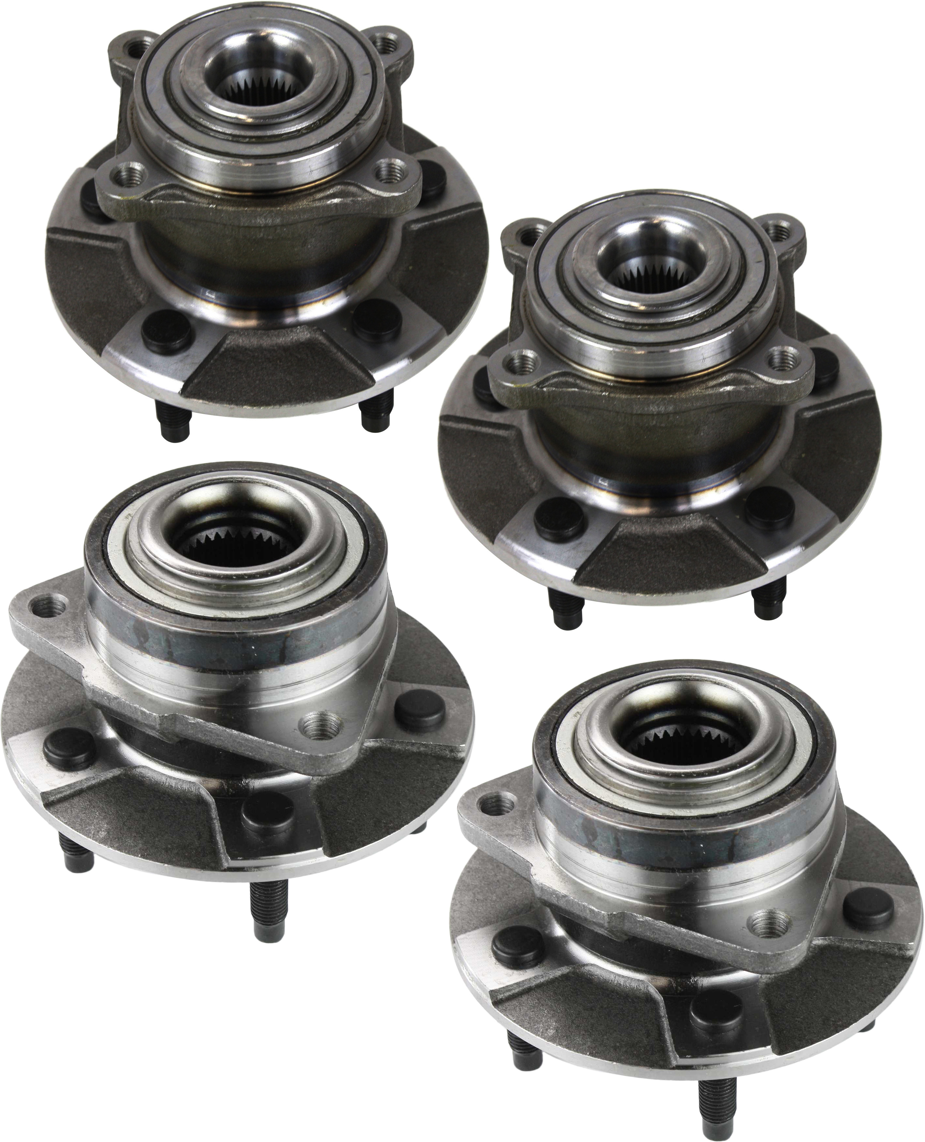 AM VUE 02-07 FRONT AND REAR HUB ASSEMBLY RH AND LH 5 Studs 5 x 4.53 in. Bolt Pattern w o ABS Set of 4 SKU SET J513190-4 OEM 10359824-21990451