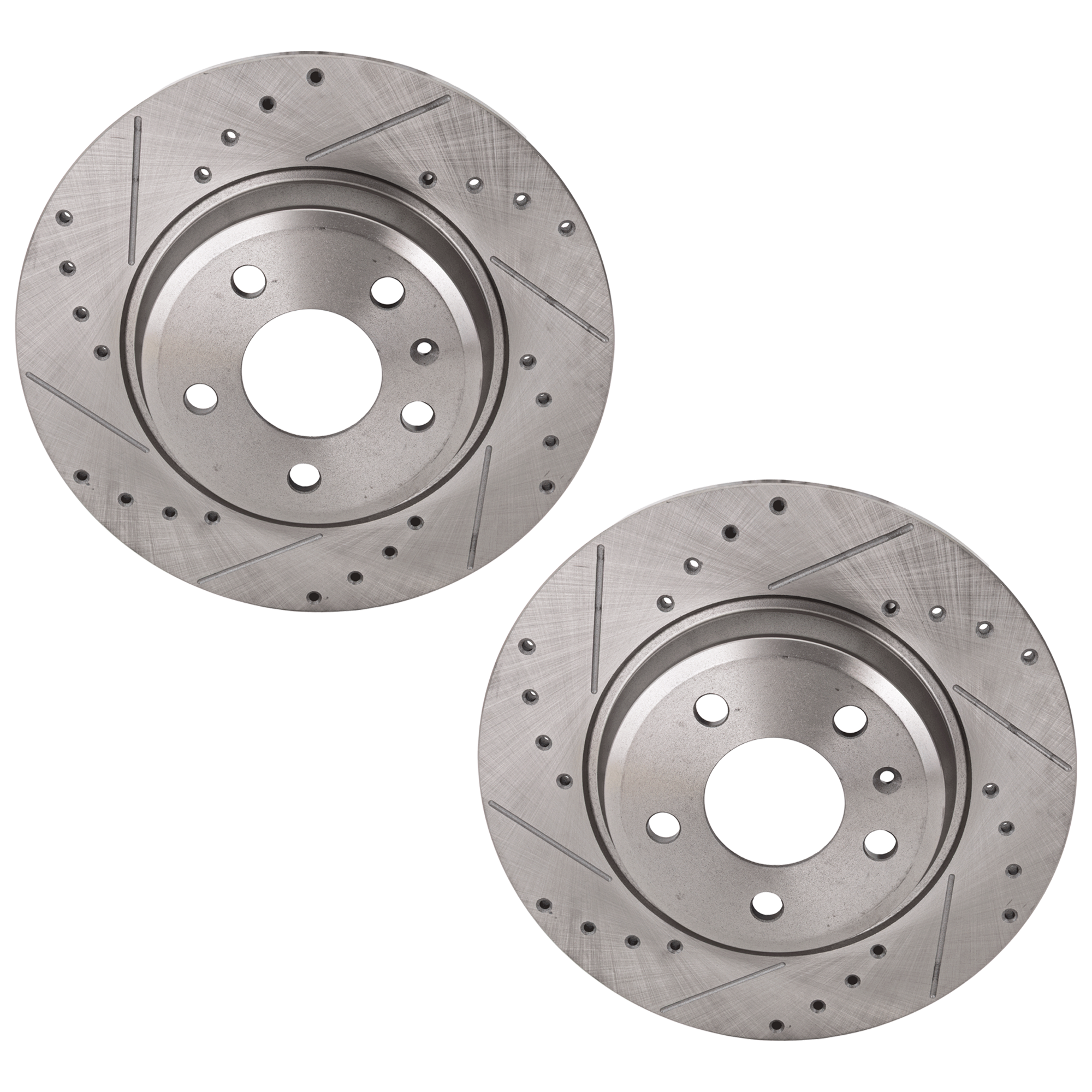AM A5 QUATTRO 08-19 A5 SPORTBACK 18-20 REAR BRAKE DISC RH AND LH Drilled and Slotted SKU SET JA27110009DRS2 OEM 34403-45454-850161-900808-1213