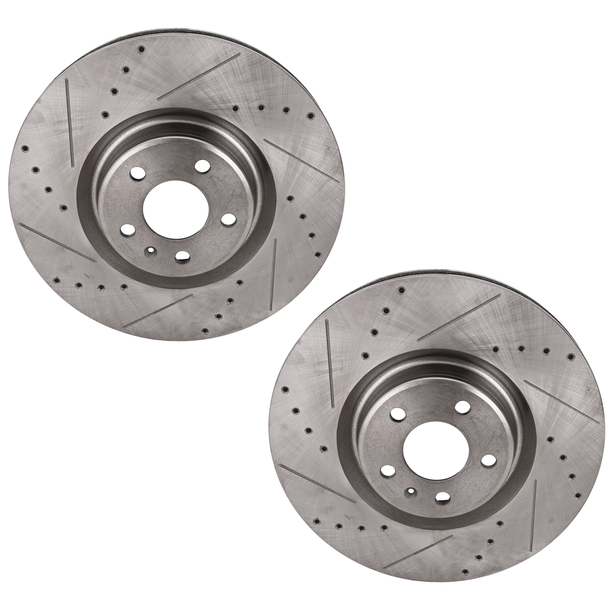 AM A6 QUATTRO 12-19 FRONT BRAKE DISC RH AND LH Drilled and Slotted SKU SET JA27110011DRS2 OEM 12133134-45586-850443-60073064