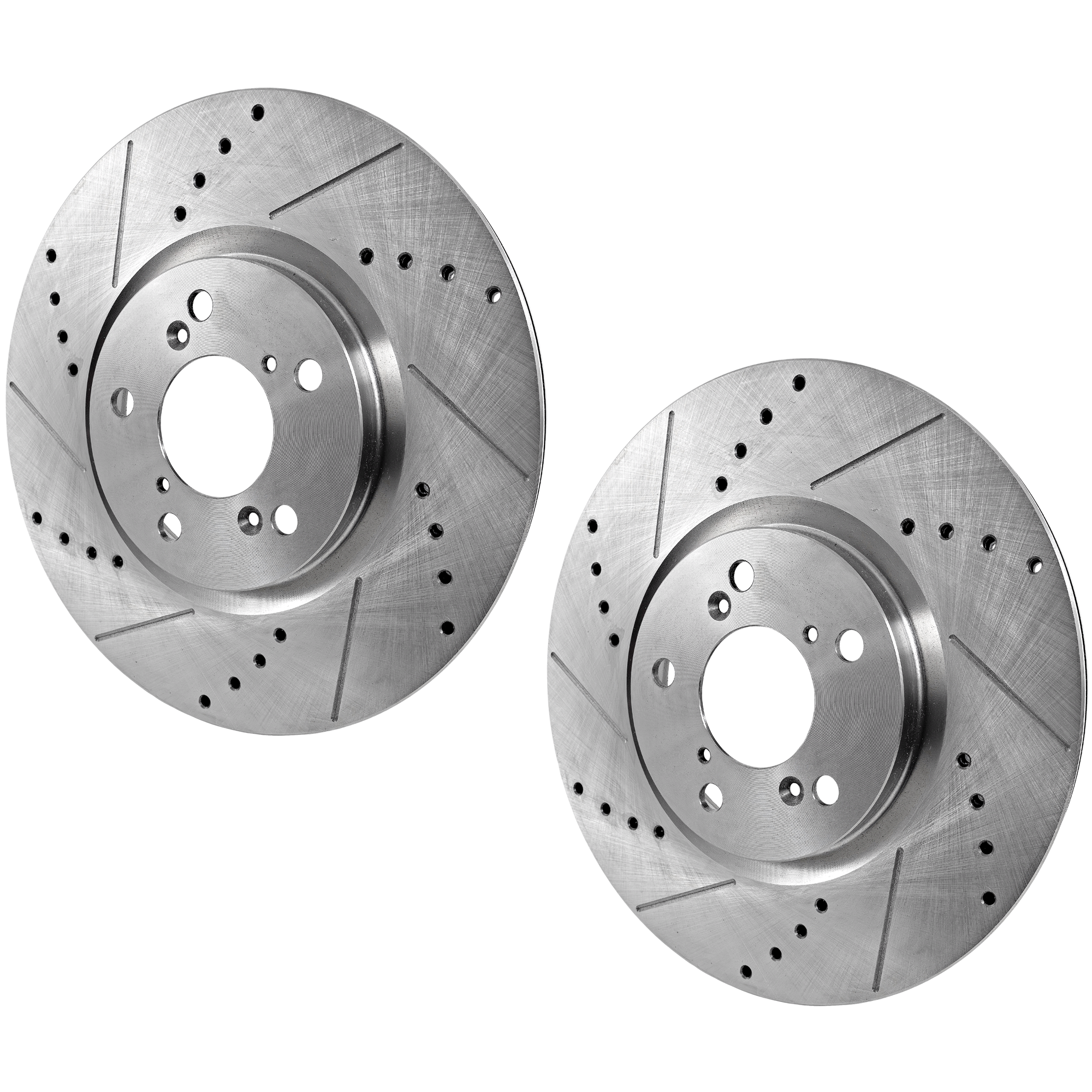 AM MDX 07-13 RLX 14-20 FRONT BRAKE DISC RH AND LH Drilled and Slotted SKU SET JA27110028DRS2 OEM 31468-44605-0833322-900530-600