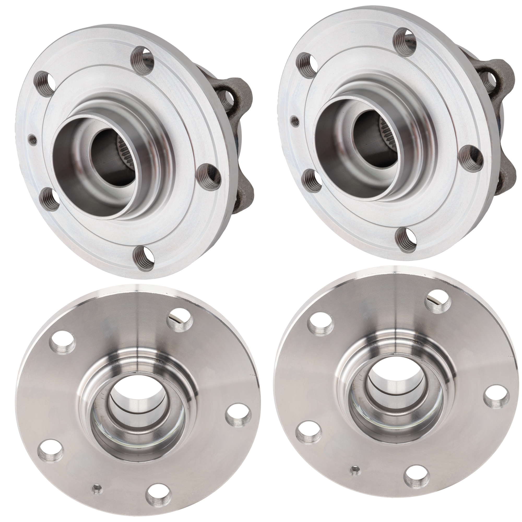 AM JETTA 06-18 PASSAT 06-22 FRONT AND REAR HUB ASSEMBLY RH AND LH 5 Lugs 5 x 4.48 in. Bolt Pattern SKU SET JA283703-4 OEM 23320-29446-29447-512319-51623