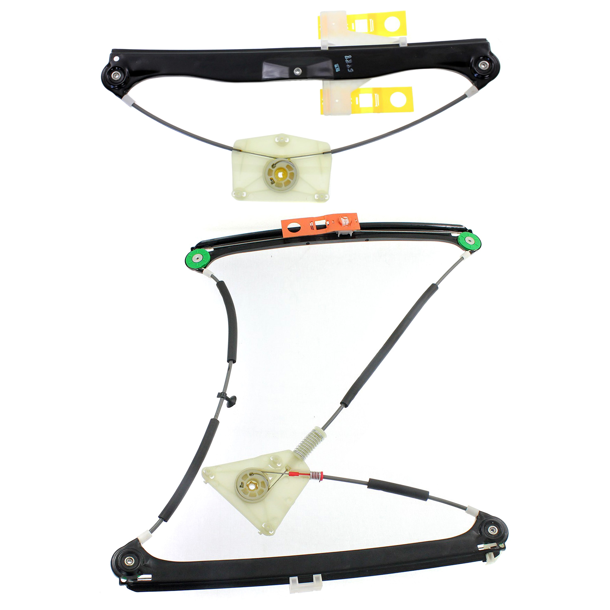 AM A3 A3 QUATTRO 06-13 FRONT AND REAR WINDOW REGULATOR RH Power w o Motor SKU SET JA462911-2R Partslink AU1351104 AU1551101 OEM 8P4837462C 8P4839462B