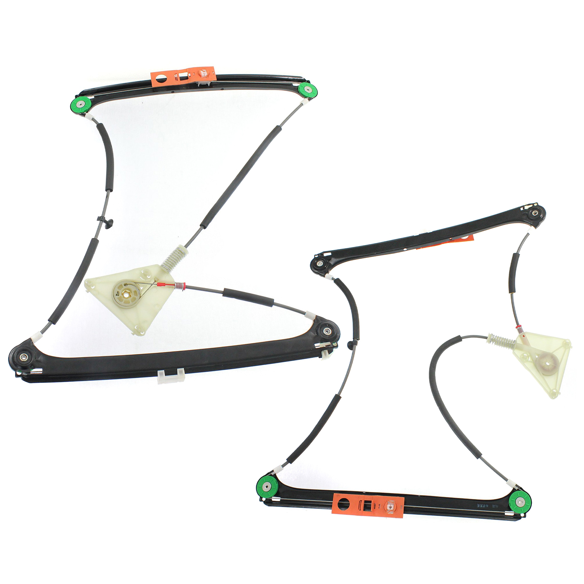 AM A3 A3 QUATTRO 06-13 FRONT WINDOW REGULATOR RH AND LH Power w o Motor SKU SET JA462911 Partslink AU1350104 AU1351104 OEM 8P4837461C 8P4837462C
