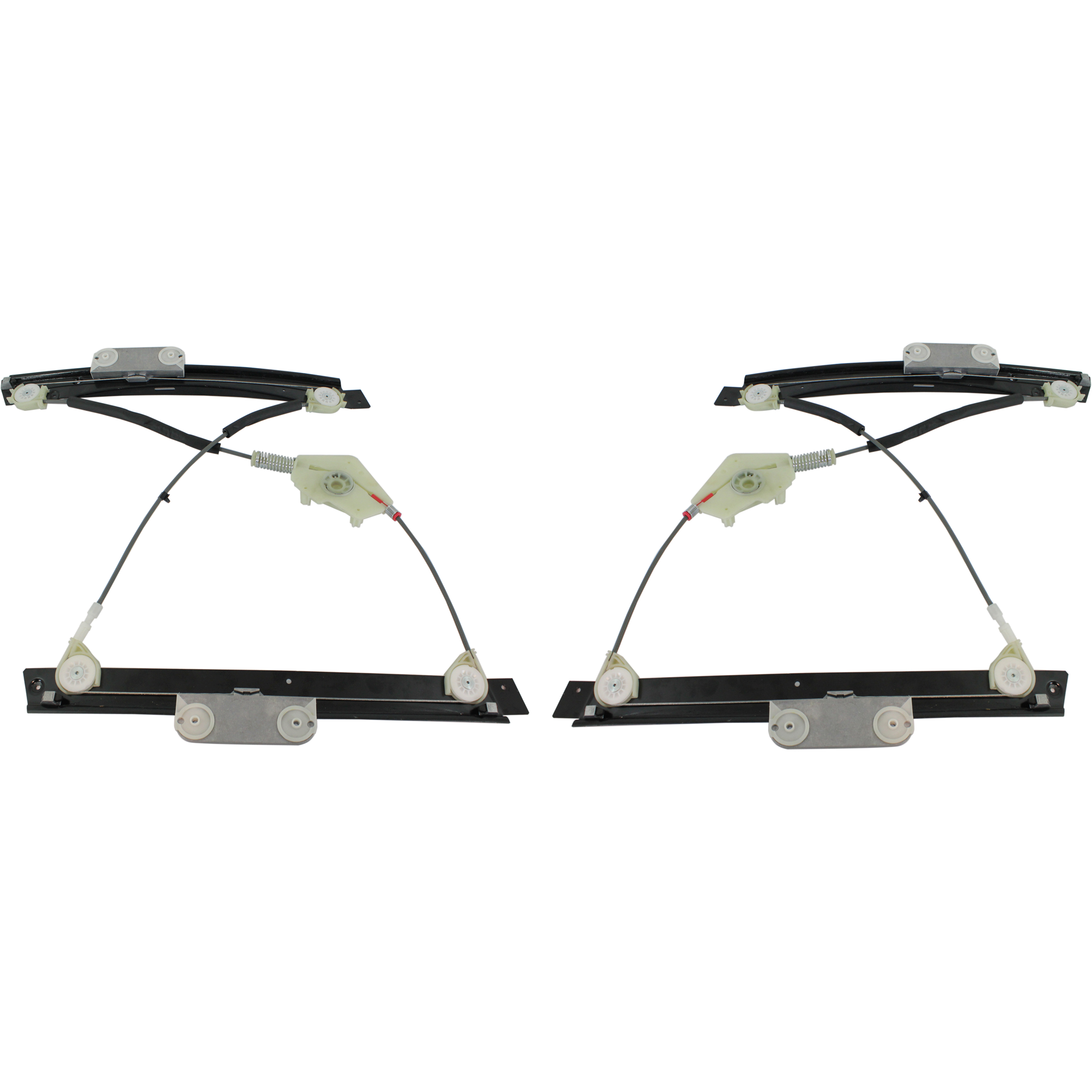 AM TT TT QUATTRO 00-06 FRONT WINDOW REGULATOR RH AND LH Power Without Motor SKU SET JA462913 Partslink AU1350105 AU1351105 OEM 8N0837461-8N0837462