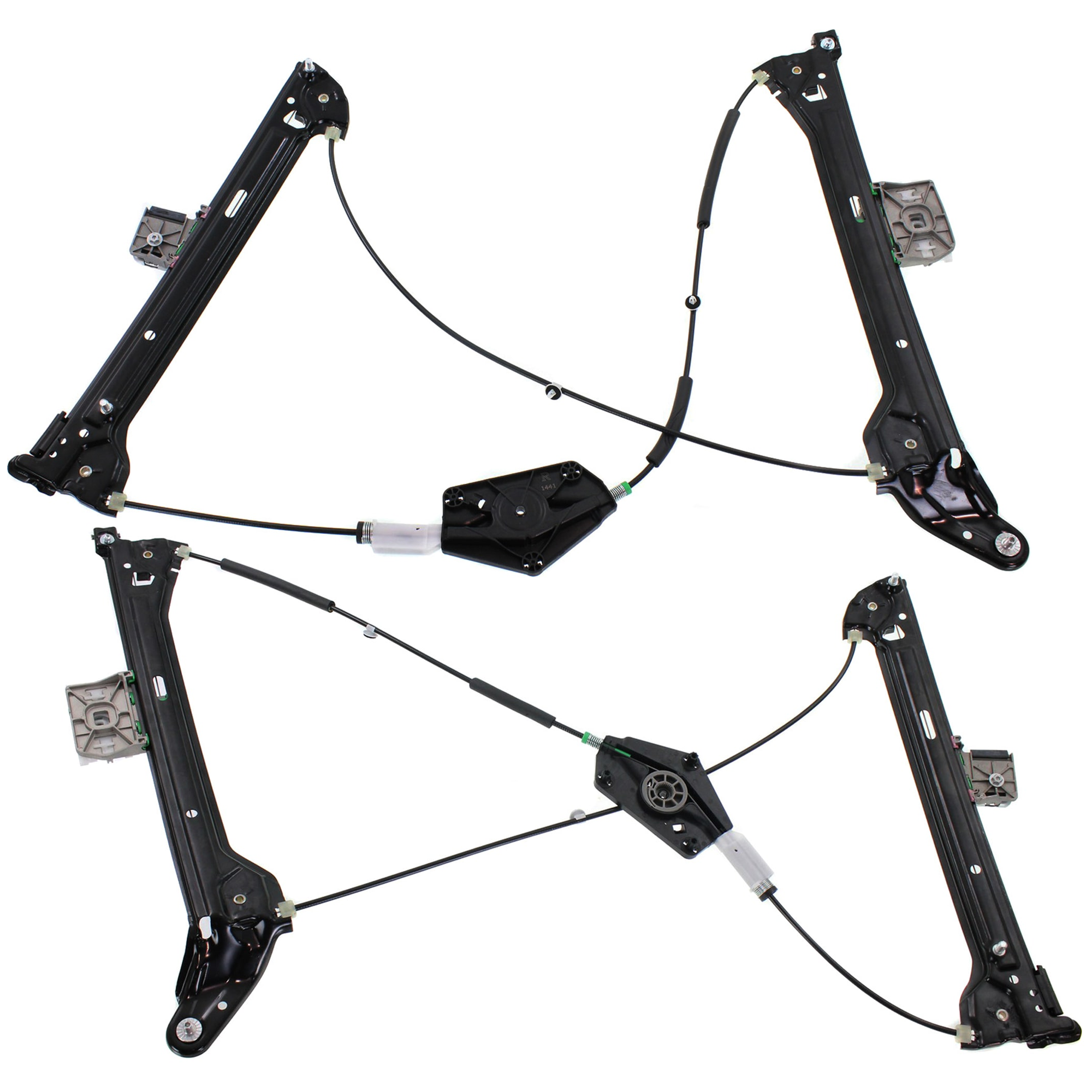 AM A5 S5-10-17 FRONT WINDOW REGULATOR RH AND LH Power w o Motor Convertible Coupe SKU SET JA462929 OEM 8T0837461D 8T0837462C 8T083746