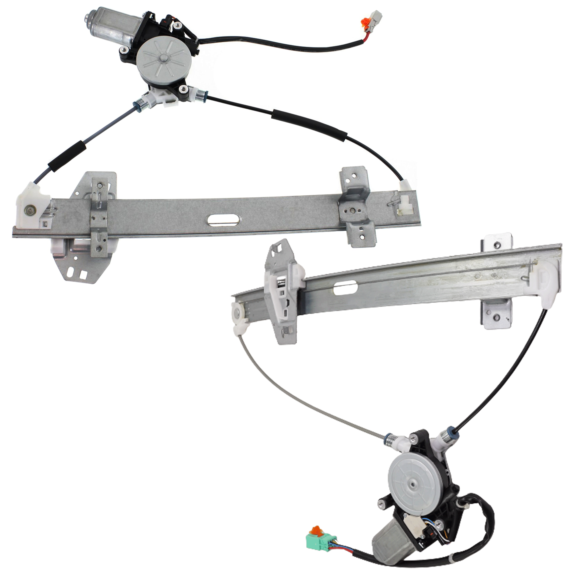 AM TL 02-03 FRONT AND REAR WINDOW REGULATOR LH Power w Motor SKU SET JA462948-2L Partslink AC1550107 OEM 72250S0KA13-72750S0KA03