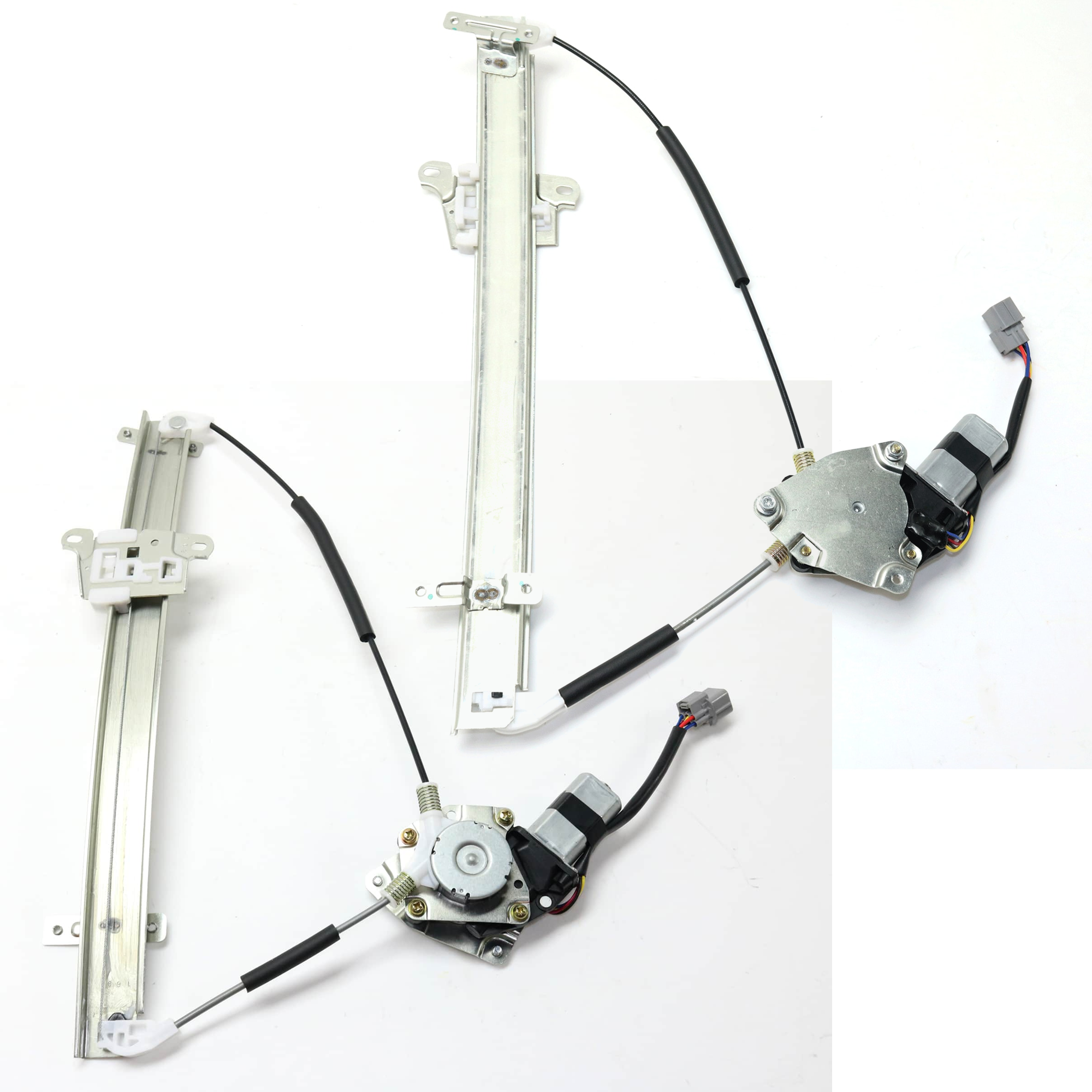 AM RL 05-12 FRONT WINDOW REGULATOR RH AND LH Power w Motor Base Elite Models SKU SET JA462965 Partslink AC1350111 AC1351111 OEM 72210SJAA01-72250SJAA01
