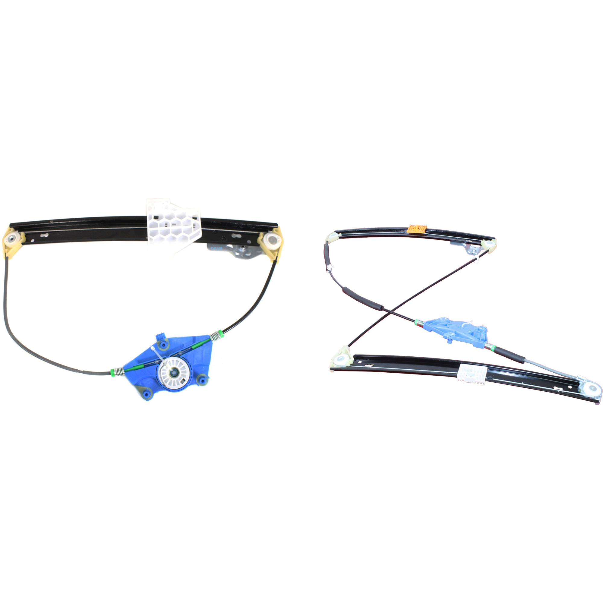 AM A4 A4 QUATTRO 02-08 S4-04-08 FRONT AND REAR WINDOW REGULATOR LH Power w o Motor SKU SET JA491702-2L Partslink AU1350102 AU1550103 OEM 8E0837461C 8E0839461C