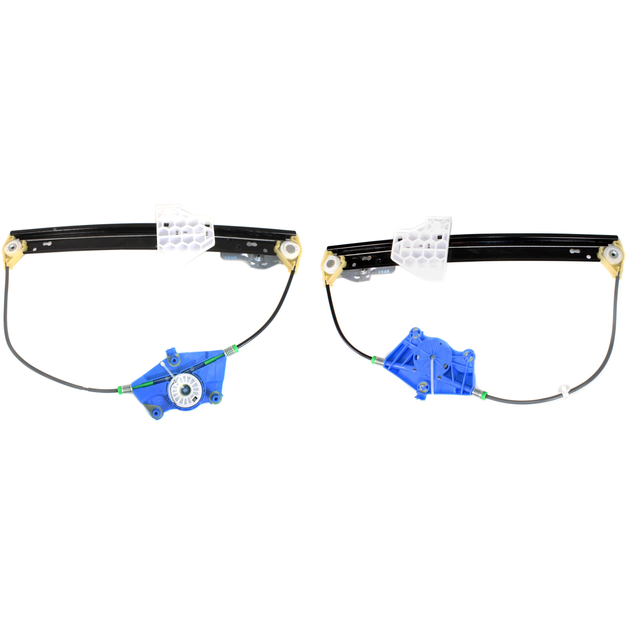 AM A4-02-08 REAR WINDOW REGULATOR RH AND LH Power w o Motor Sedan Wagon SKU SET JA491705 Partslink AU1550103 AU1551103 OEM 8E0839461C 8E0839462C