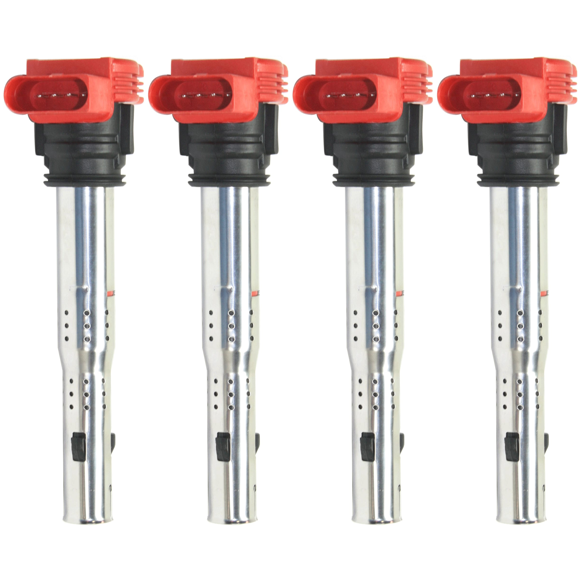 AM A6 QUATTRO 05-18 Q7-07-19 IGNITION COIL Set of 4-4 Male Terminals Blade Type Direct Ignition Mounting Location 12V SKU SET JA504618-4