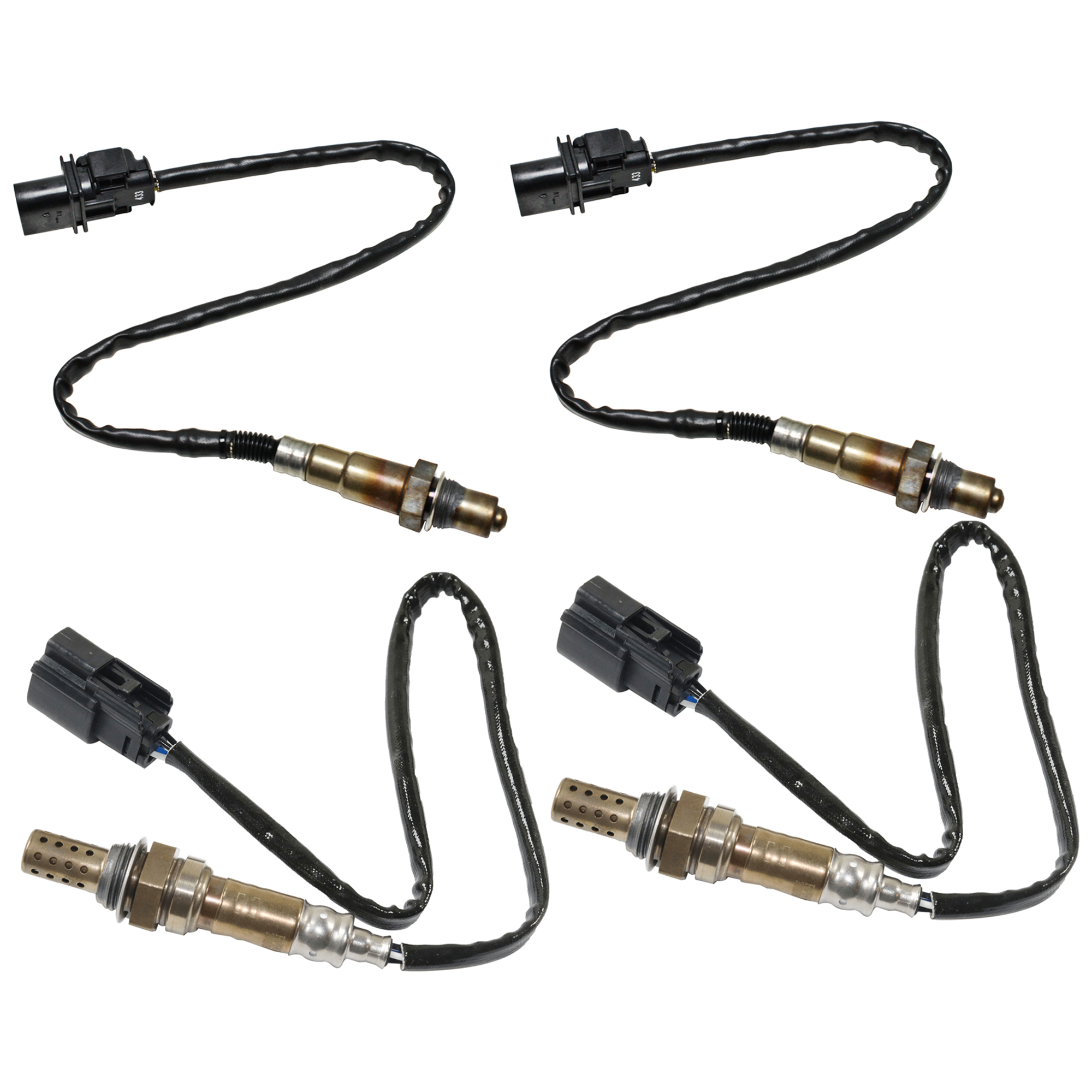 AM F 150 MUSTANG 11-14 OXYGEN SENSOR Set of 4 Heated Before and After Catalytic Converter SKU SET JA960912-4 OEM CTKOSFD4019