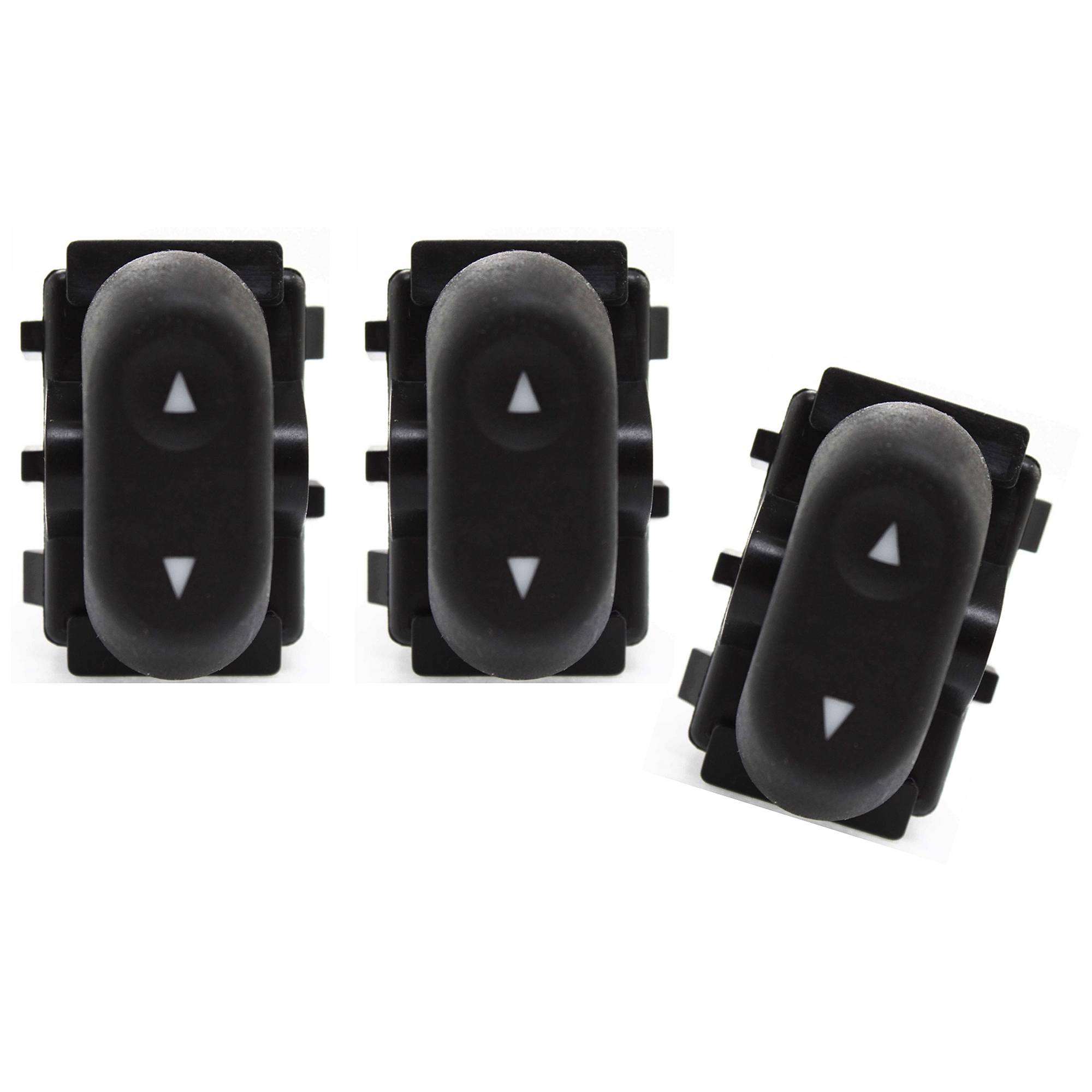 AM CROWN VICTORIA 04-08 FRONT AND REAR WINDOW SWITCH RH AND LH Set of 3 SKU SET JARBF505203-3 OEM 5L1Z14529BA