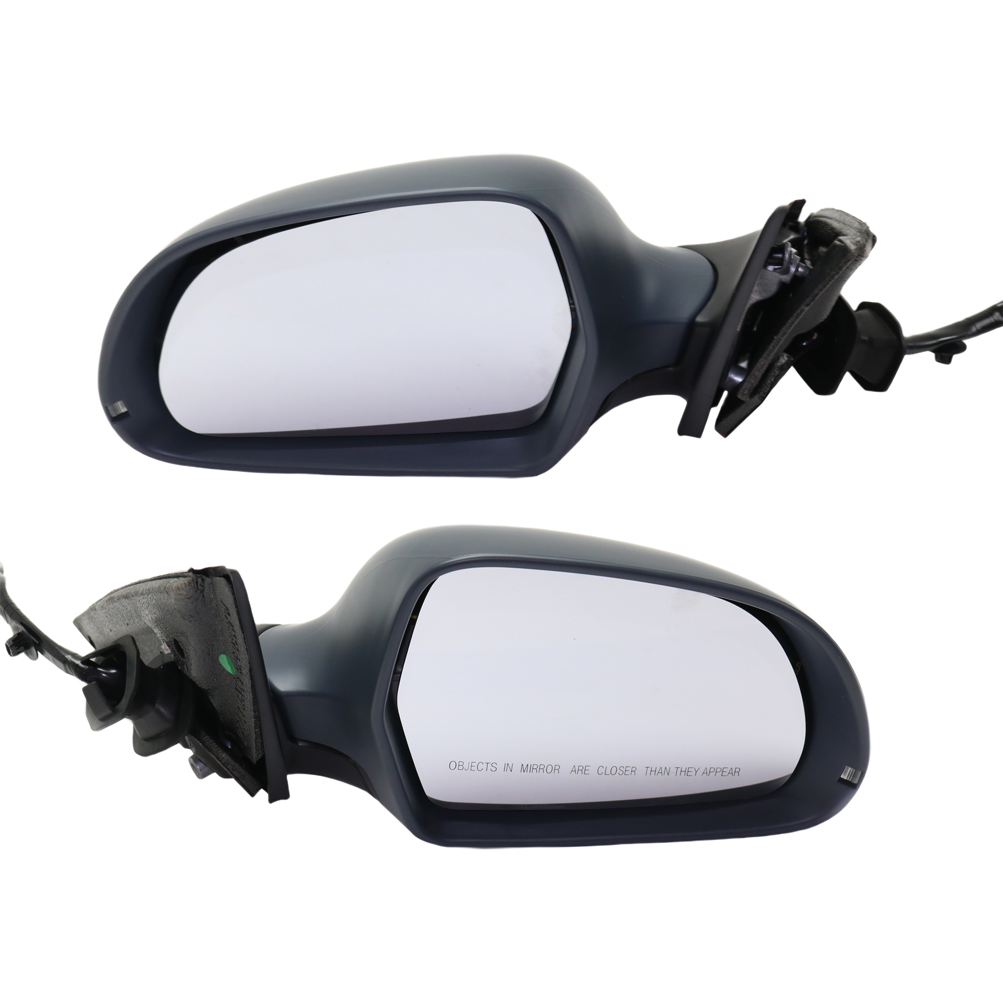 AM A4-09-09 A4 ALLROAD 13-16 MIRROR RH AND LH Power Manual Folding Heated Paintable w Signal Light No Auto dimming and Memory Sedan Wagon SKU SET JAU02ER S Partslink AU1320137 AU1321137 OEM 8K1857409E01C PFM 8K1857410E01