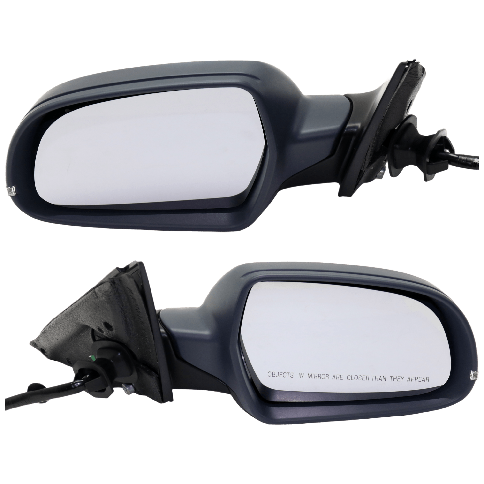 AM A4 S4-12-16 MIRROR RH AND LH Power Power Folding Heated Paintable w Signal Light No Auto dimming and Memory No BSD Sedan Wagon SKU SET JAU08ER S Partslink AU1320139 AU1321139 OEM 8K1857409AH01C PFM 8K1857410AH