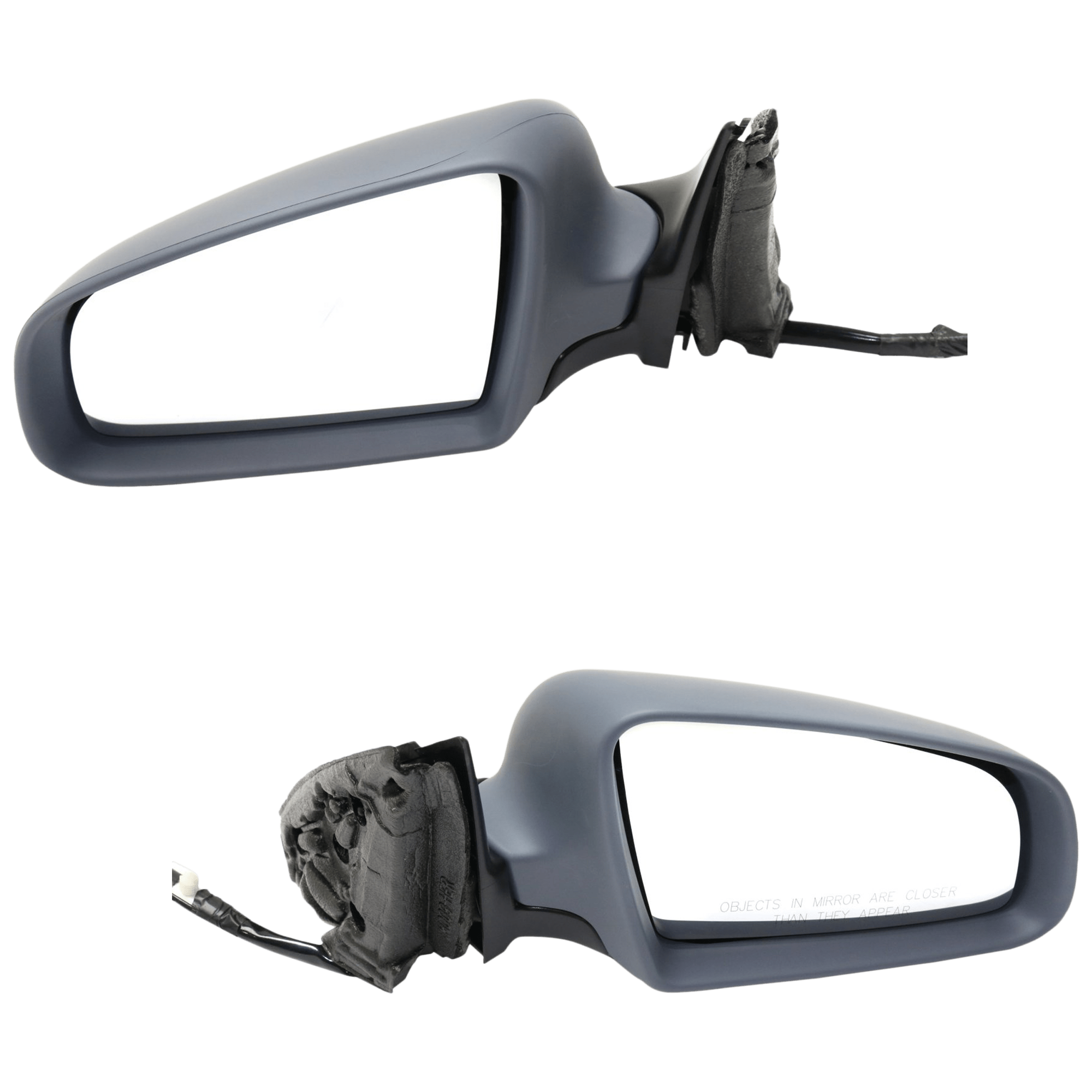 AM A4-02-08 MIRROR RH AND LH Power Manual Folding Heated Paintable No Memory SKU SET JAU15ER Partslink AU1320106 AU1321106 OEM 8E1858531AA01C 8E1858532AA01C