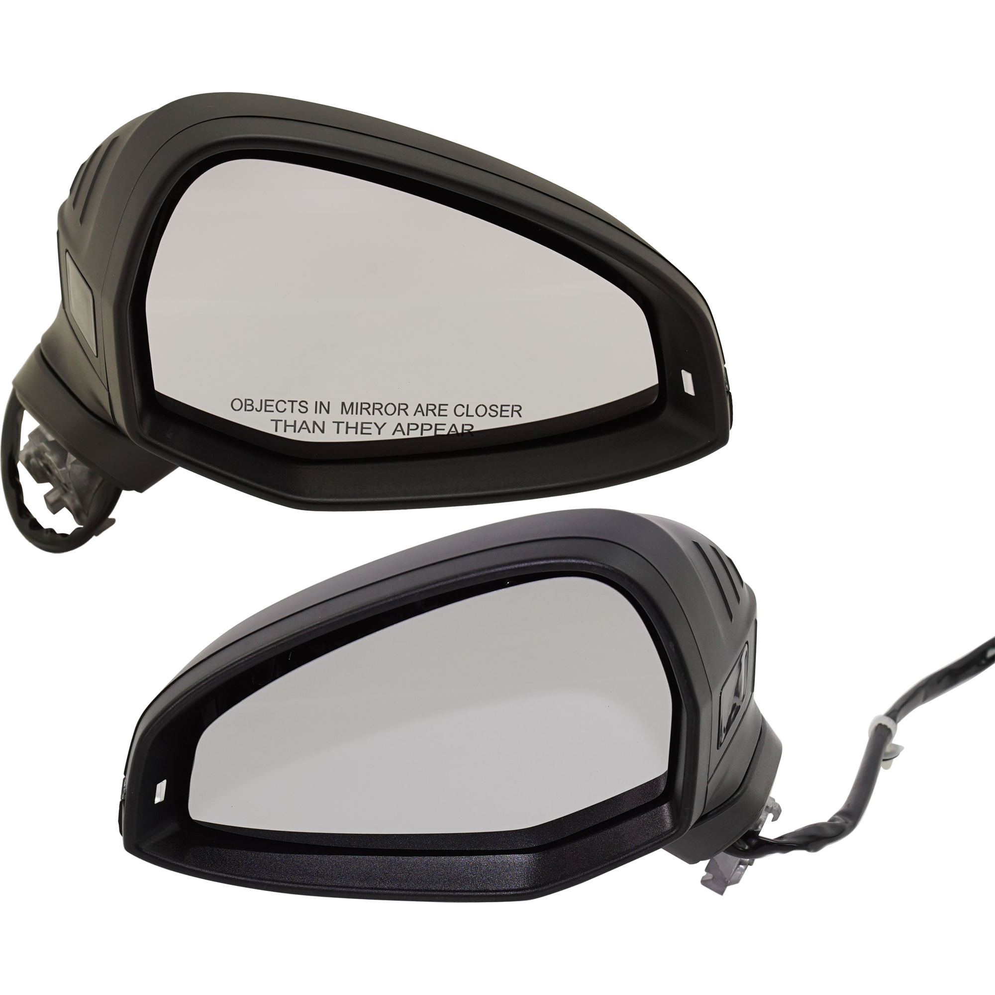 AM A4-17-19 S4-18-19 MIRROR RH AND LH Power Heated Manual Folding Paintable w Blind Spot Light in Housing Lane Departure Warning and Signal Light No Auto dimming SKU SET JAU35ER S Partslink AU1321036 AU1321136 OEM 8W1857409T9B9 PFM 8W1857410N9B