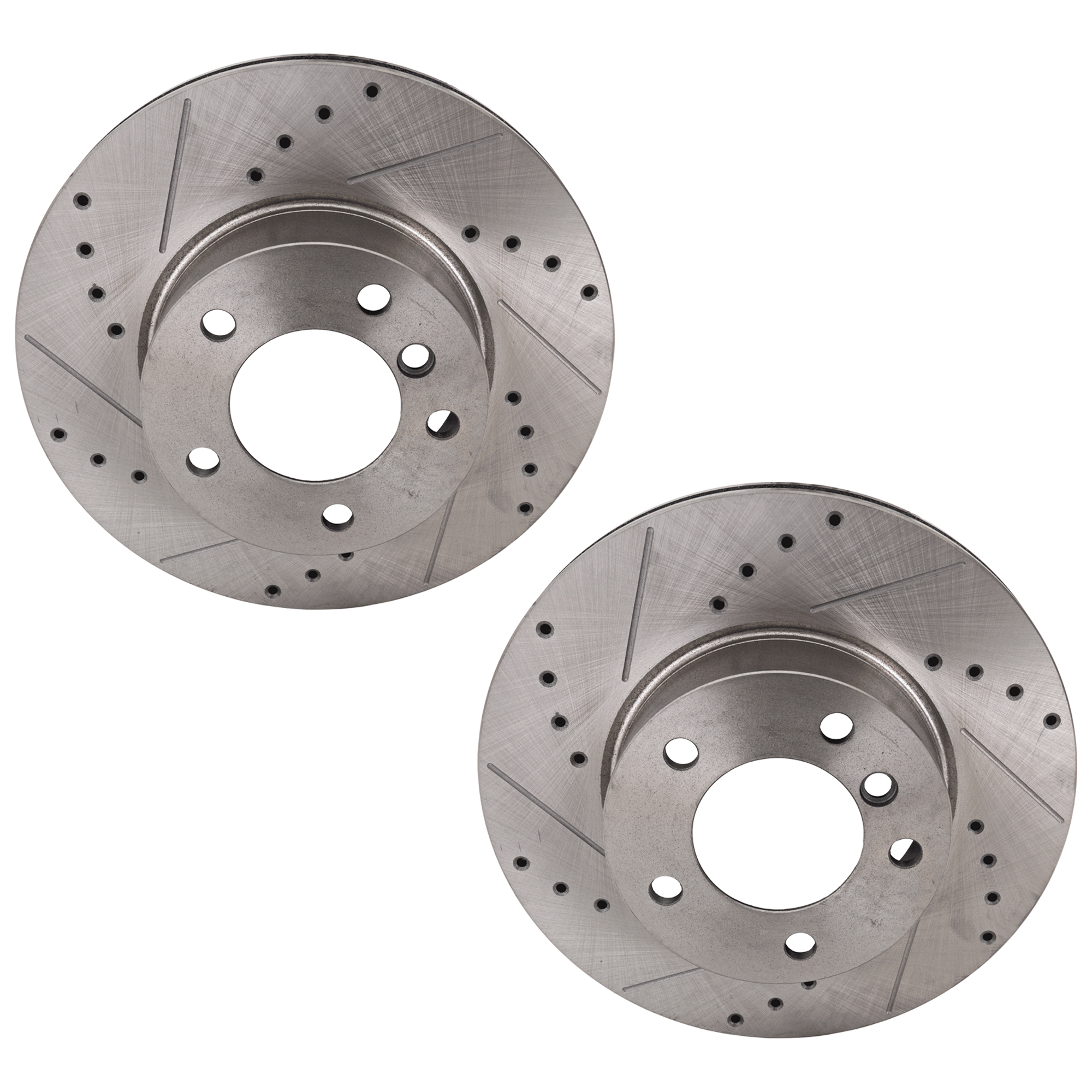 AM BMW 325I 06-06-328I 07-07-128I 08-13-320I 13-15 FRONT BRAKE DISC RH AND LH Drilled and Slotted SKU SET JB27110006DRS2 OEM 34312-45411-900602-60031067-45