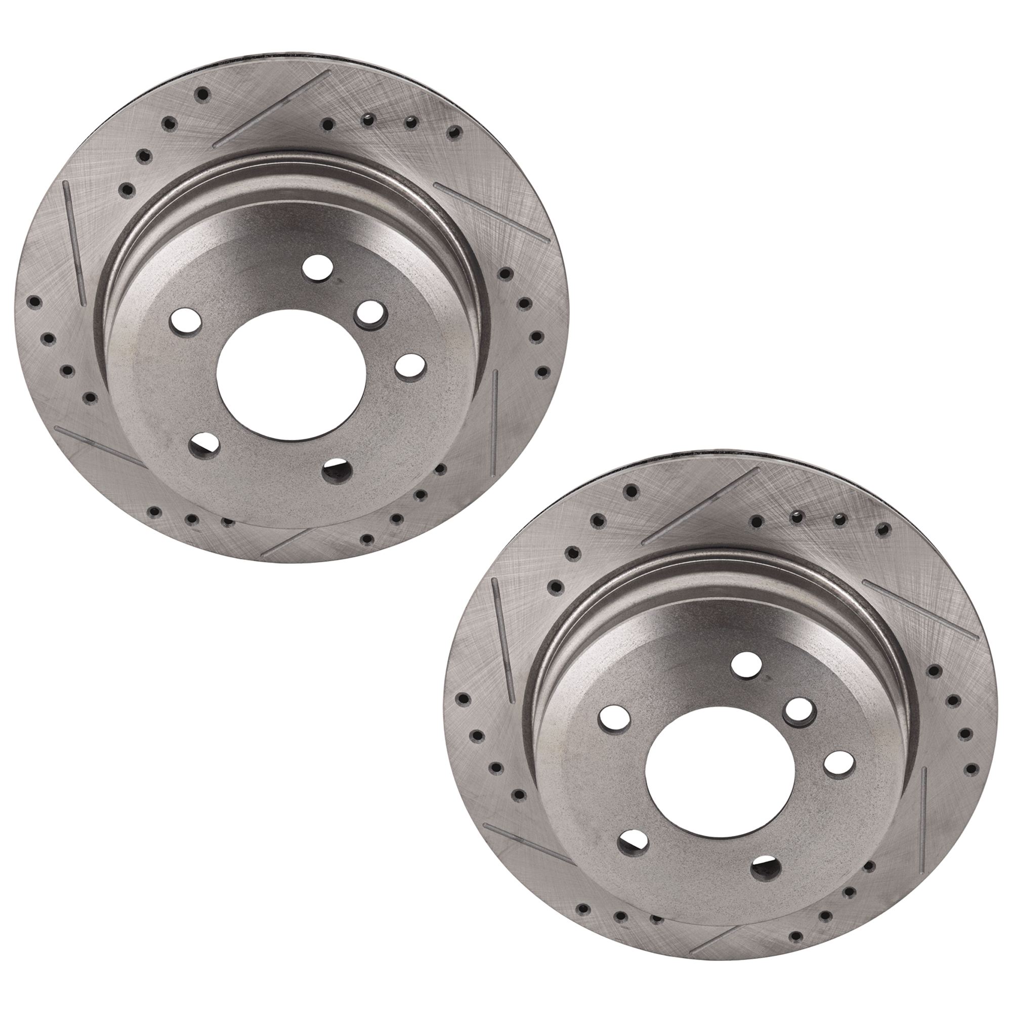 AM 3 SERIES 06-13 X1-12-15 REAR BRAKE DISC RH AND LH Drilled and Slotted SKU SET JB27110009DRS2 OEM 34317-45508-45603-850052-90077