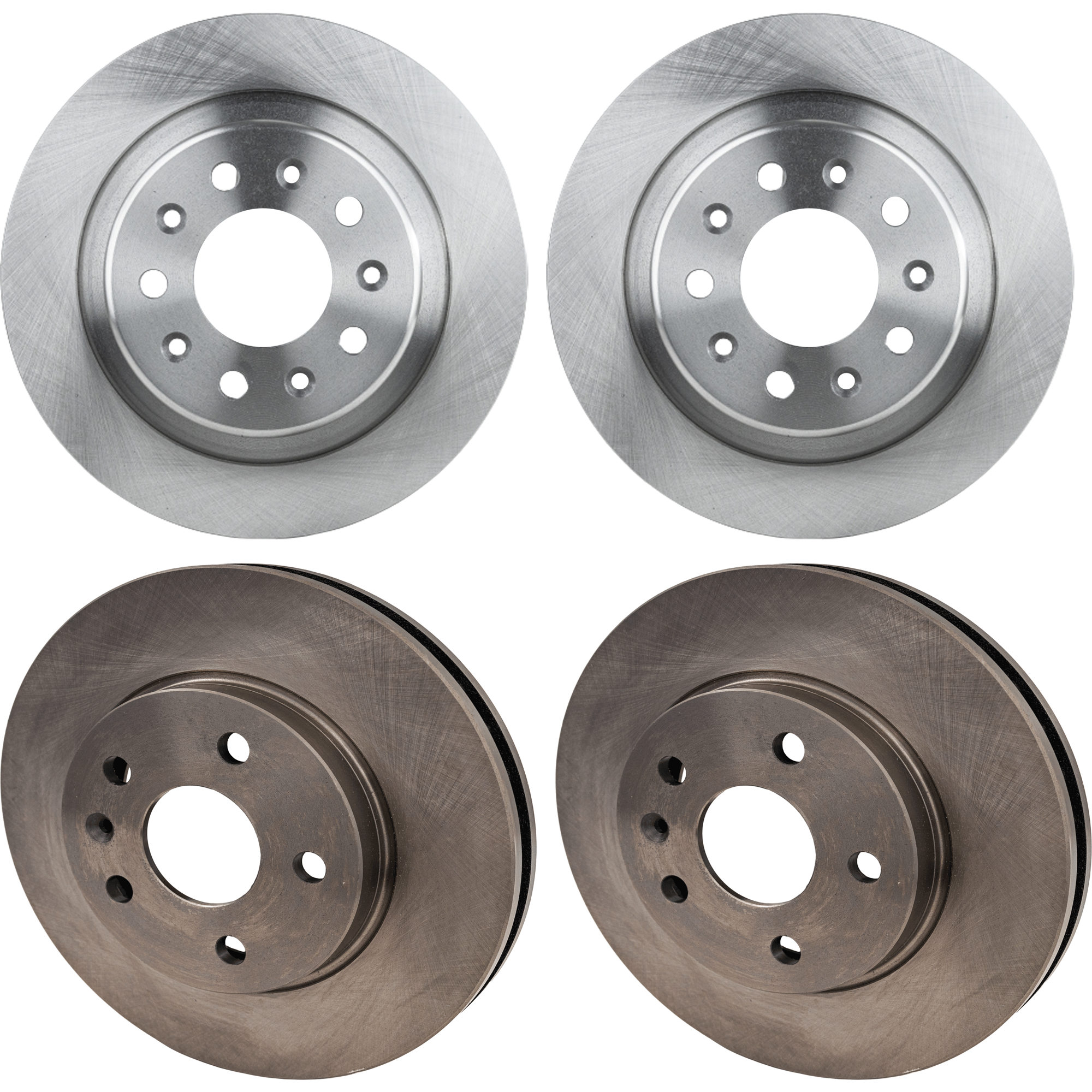 AM MALIBU 16-16 FRONT AND REAR BRAKE DISC RH AND LH 4 Wheel Set Plain Surface SKU SET JB27110049-4 B OEM 13502213-13583682