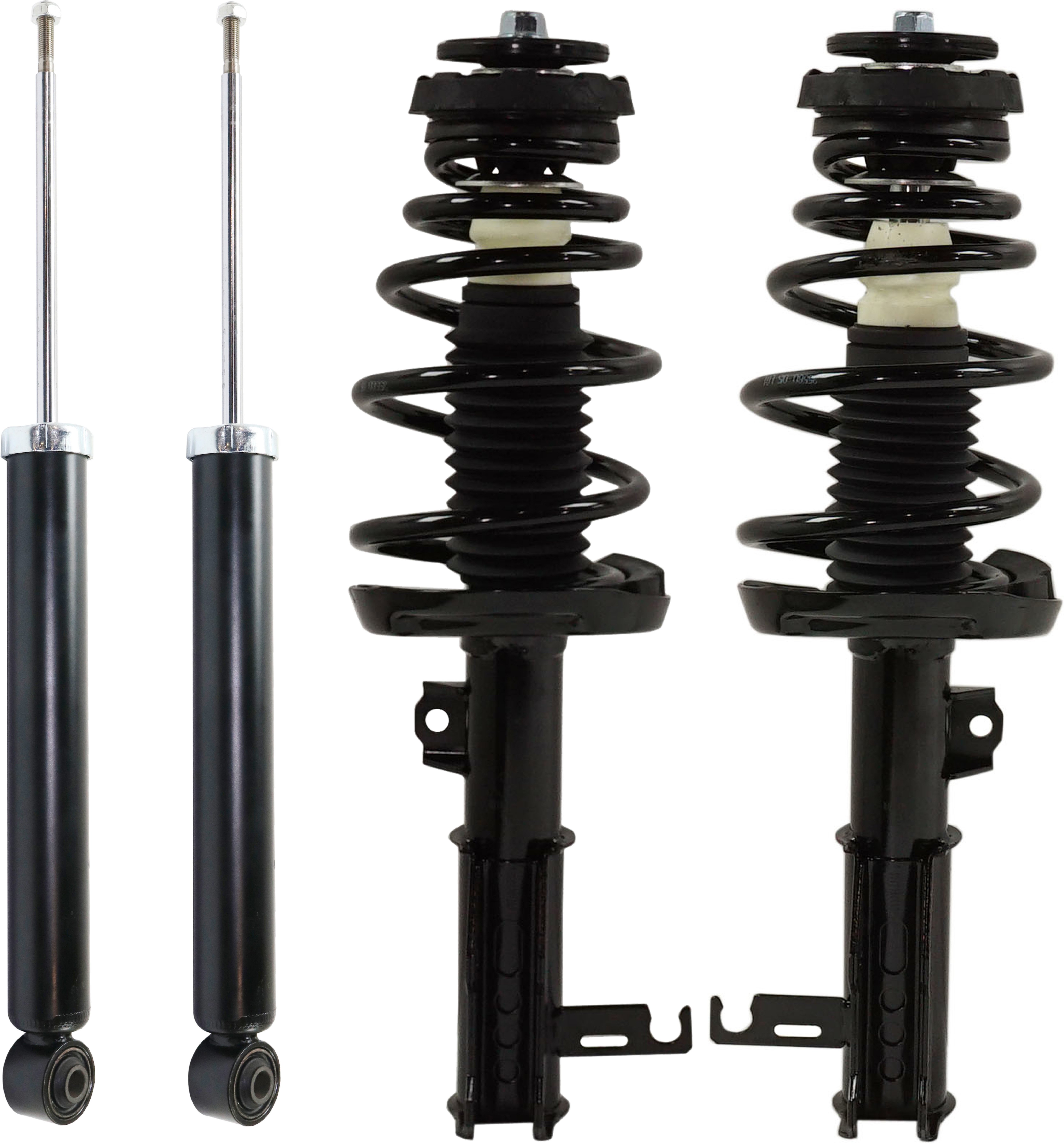 AM LACROSSE 10-16 FRONT AND REAR SHOCK AND FULLY LOADED STRUT RH AND LH Front Wheel Drive Set of 4 SKU SET JB28070001-4 OEM 22969018-20901087-501725299-23