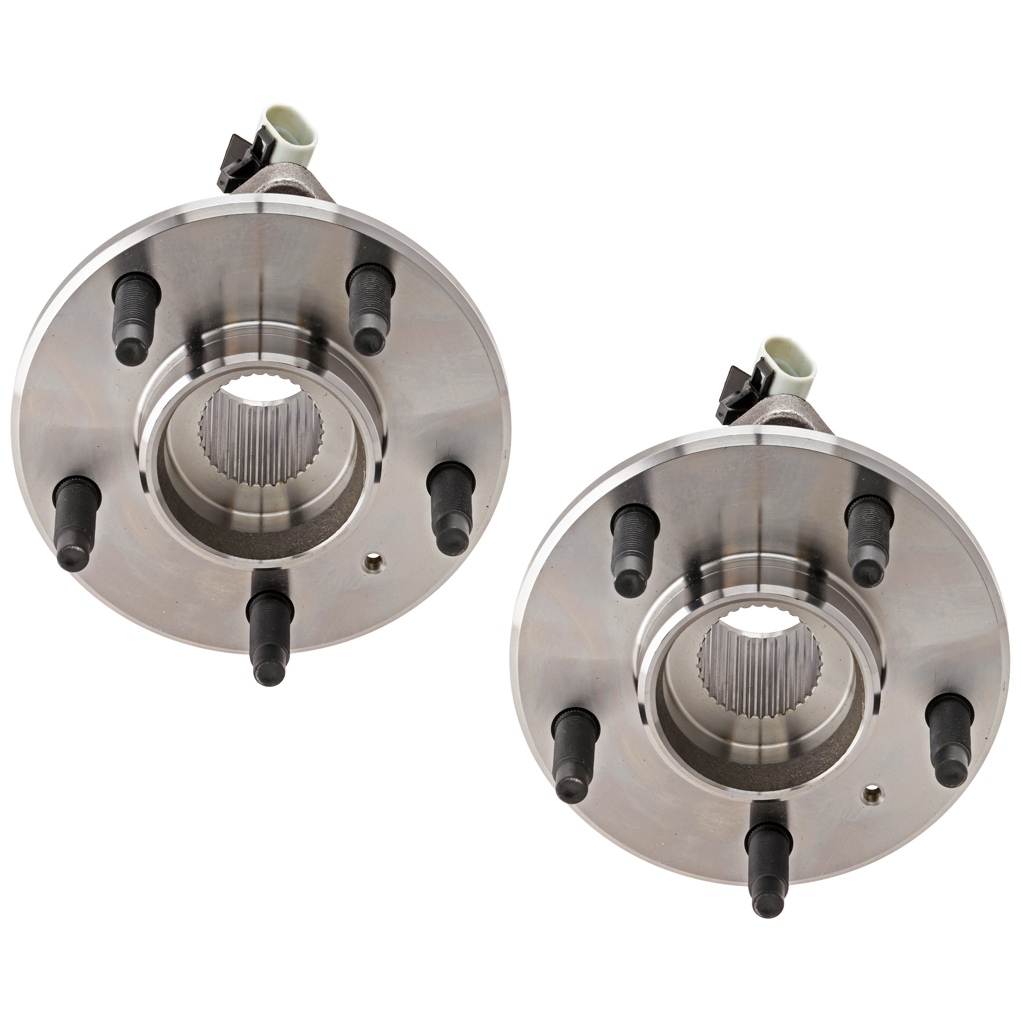 AM CENTURY 97-05 IMPALA LIMITED 14-16 FRONT HUB ASSEMBLY RH AND LH 5 Studs 5 x 4.53 in. Bolt Pattern Plastic Clip SKU SET JB283702-2