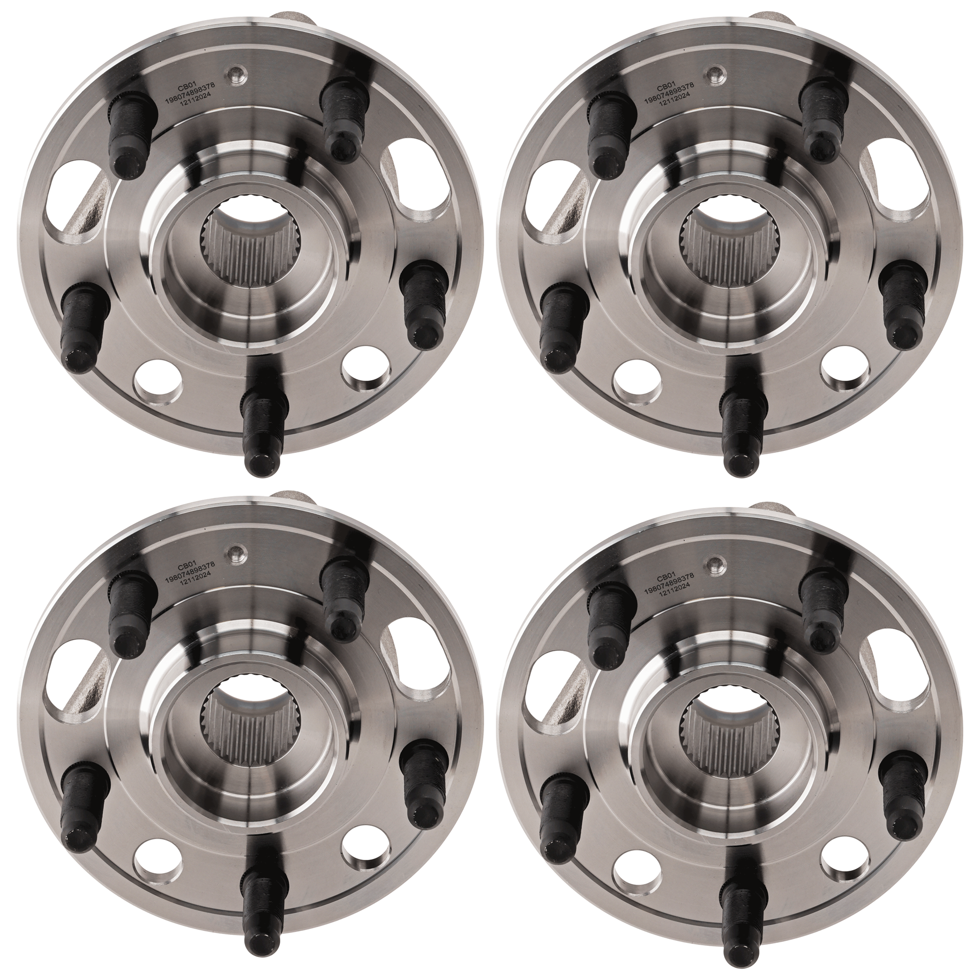 AM LACROSSE 10-16 REGAL 11-17 FRONT AND REAR HUB ASSEMBLY RH AND LH 5 Studs All Wheel Drive SKU SET JB283717-4 OEM 91258036-94508502