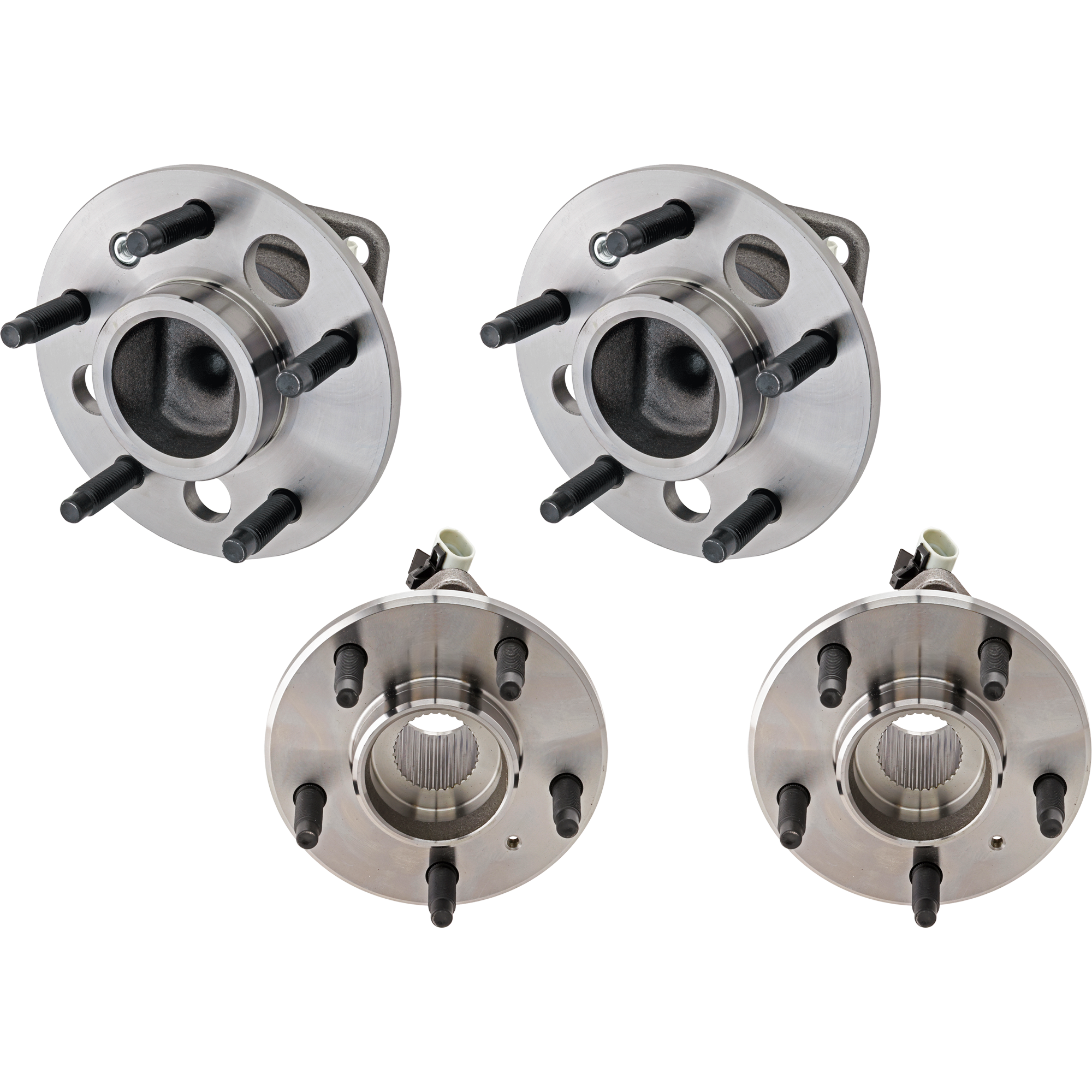 AM CENTURY 97-03 FRONT AND REAR HUB ASSEMBLY RH AND LH 5 Studs SKU SET JB285907-4 OEM 88964168-9145835