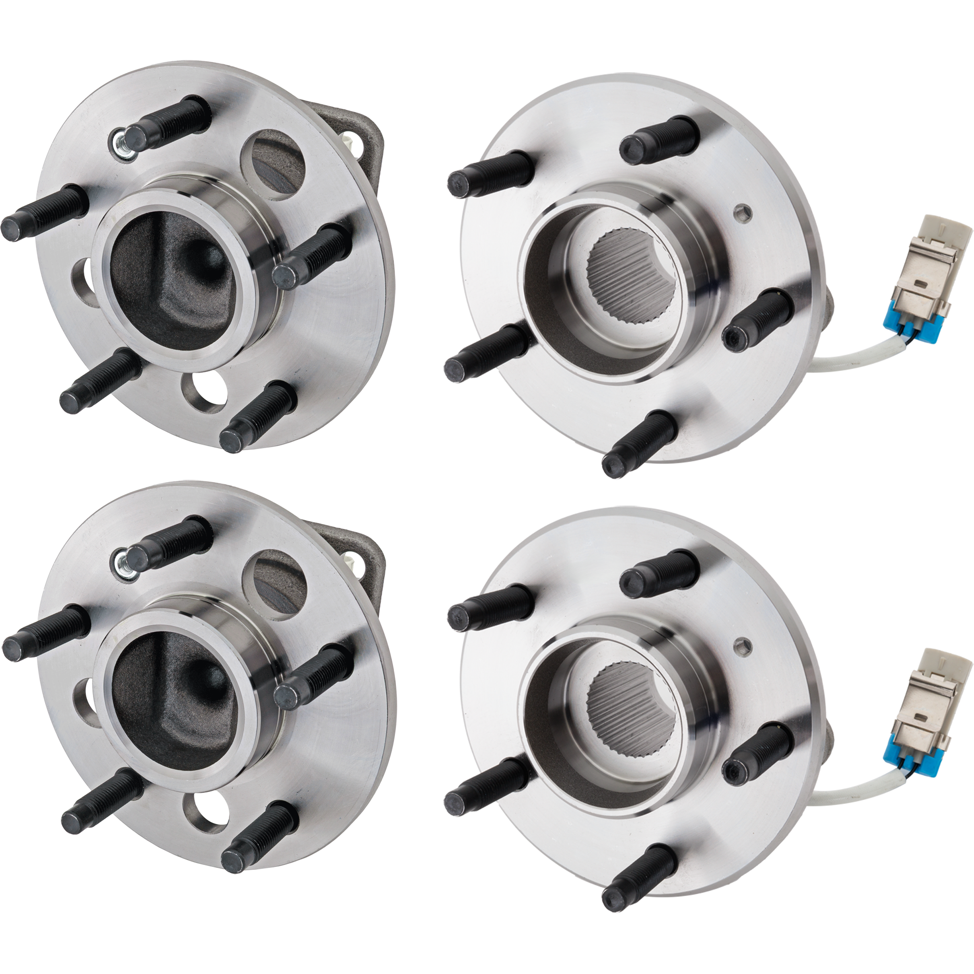 AM CENTURY 97-01 FRONT AND REAR HUB ASSEMBLY RH AND LH 4 Wheel ABS FWD SKU SET JB285907 OEM 12429204-9145835