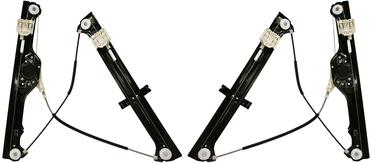AM X5-07-13 FRONT WINDOW REGULATOR RH AND LH Power w o Motor SKU SET JB462907 Partslink BM1350115 BM1351115 OEM 51337166379-51337166380